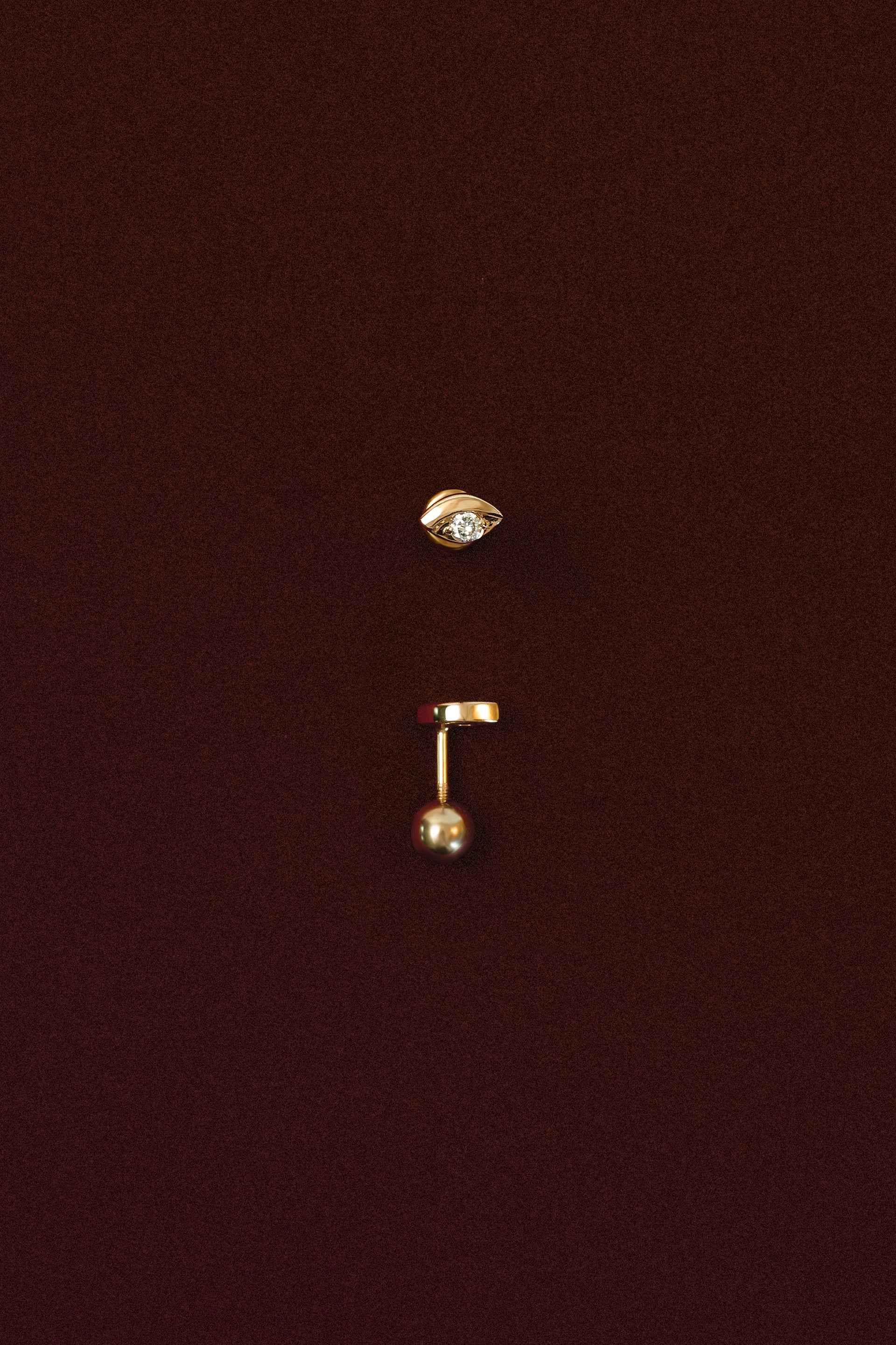 “Doe Eye” 18k Diamond Eyelet