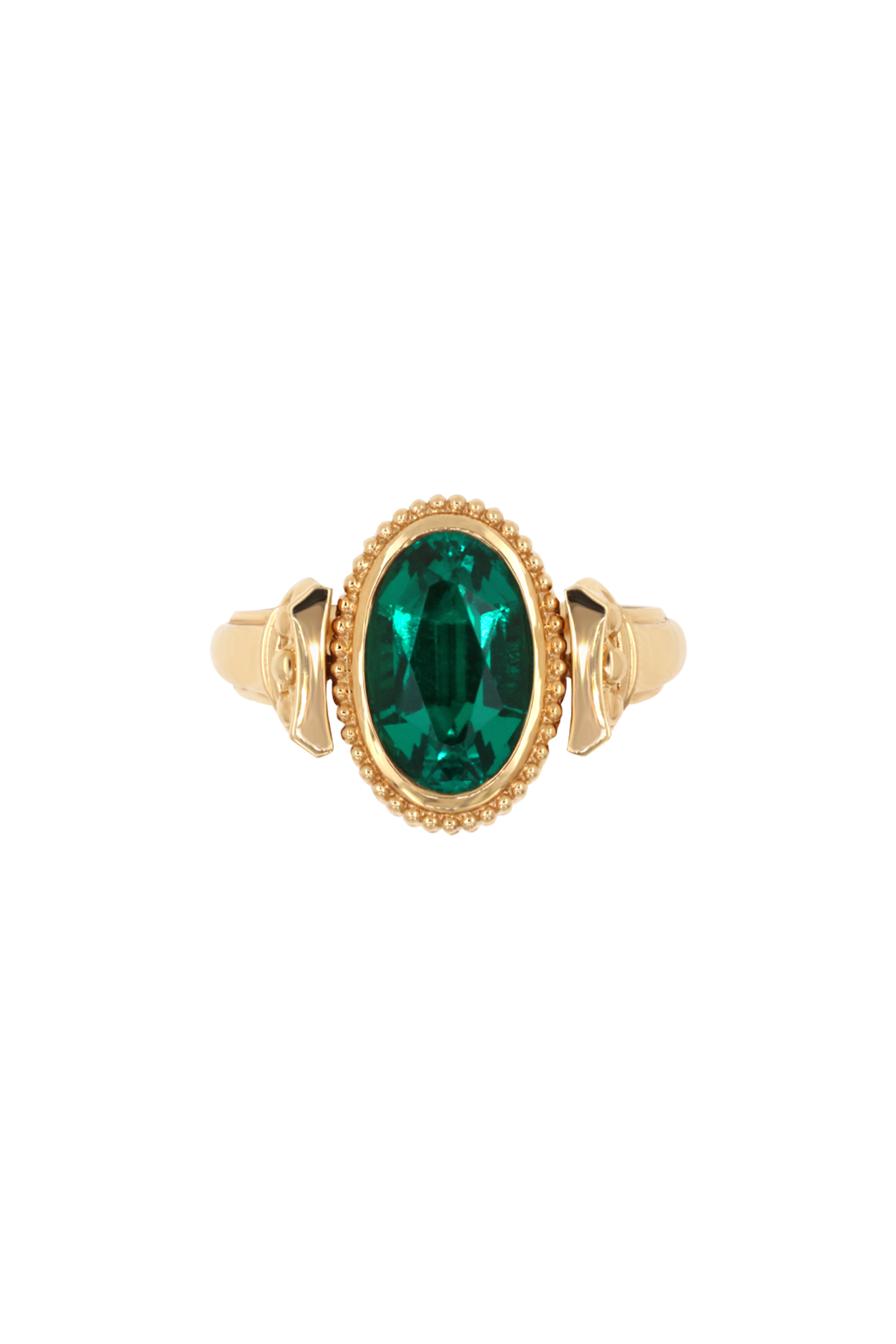 “Regency” Emerald Duality Classic Signet Ring