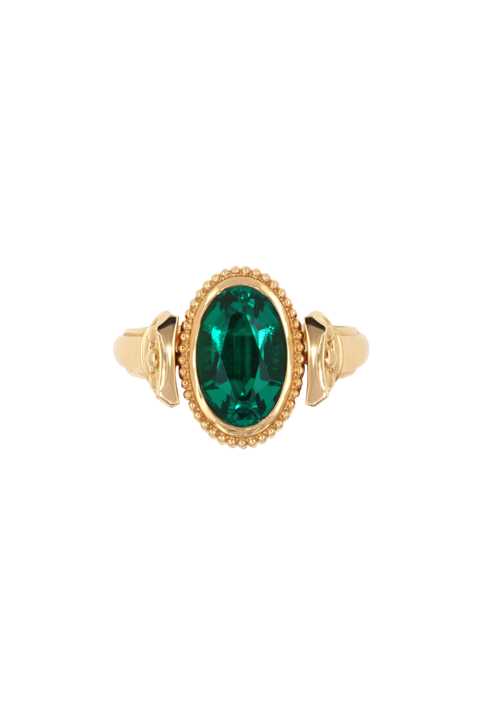 “Regency” Emerald Duality Classic Signet Ring