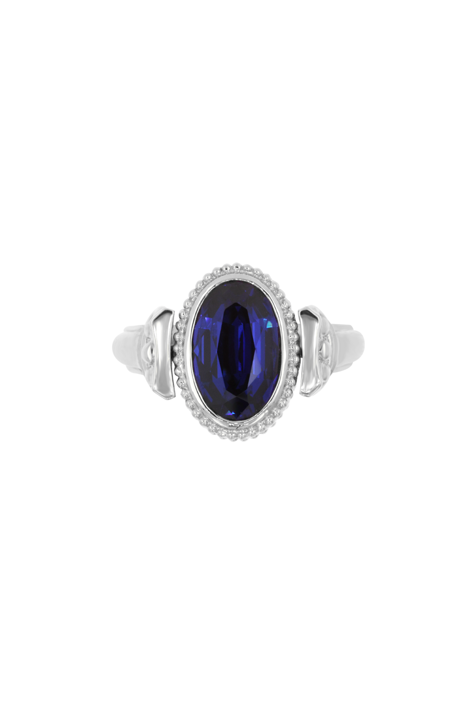 “Regency” Sapphire Silver Duality Signet Ring