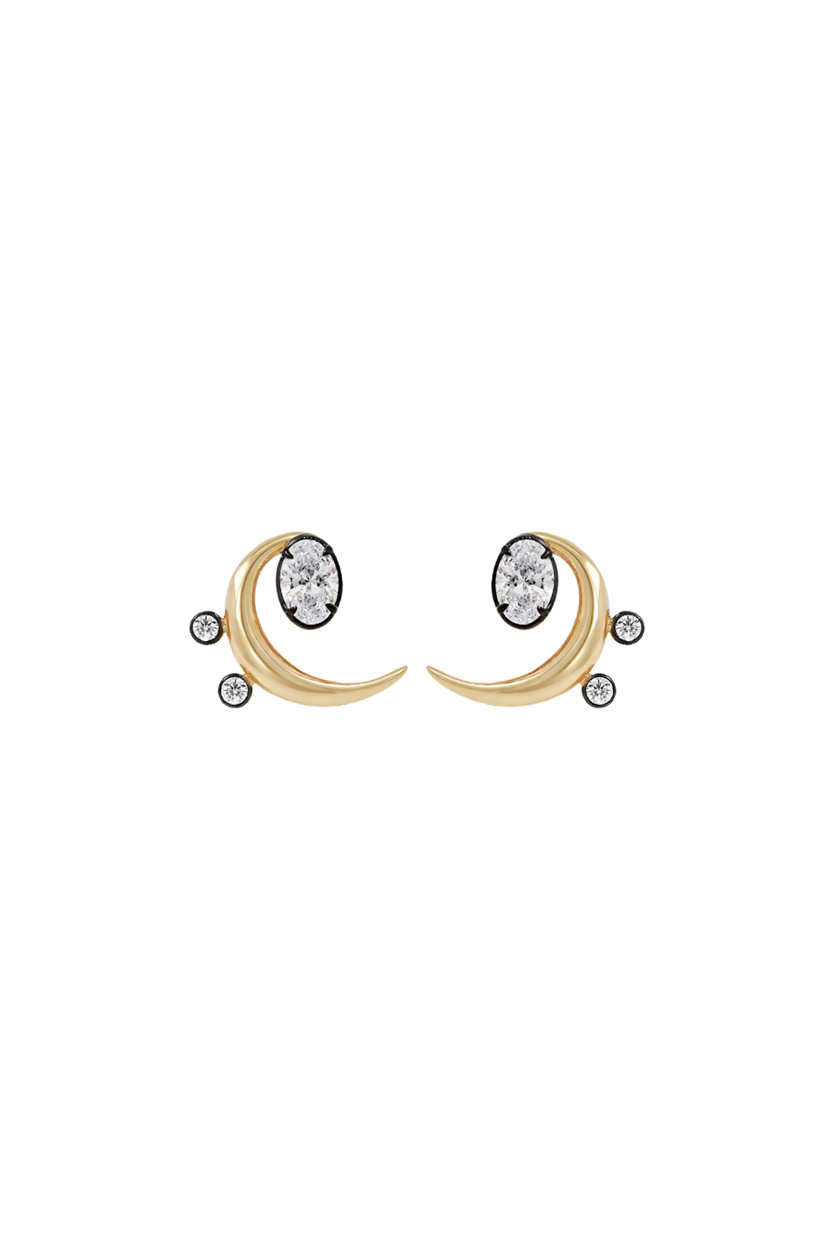 "MFE" Two-Tone Bass Earrings