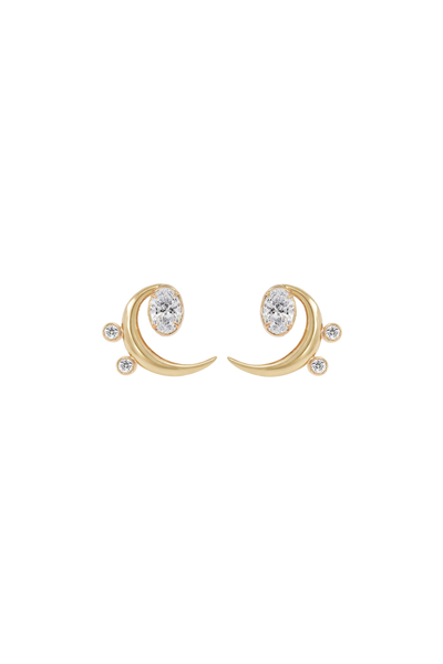 "MFE" Silver Bass Earrings, Classic