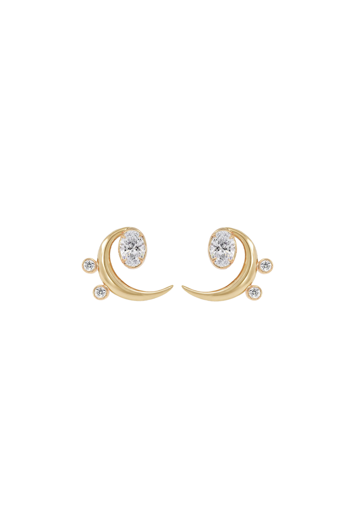 "MFE" Bass Diamond Earrings