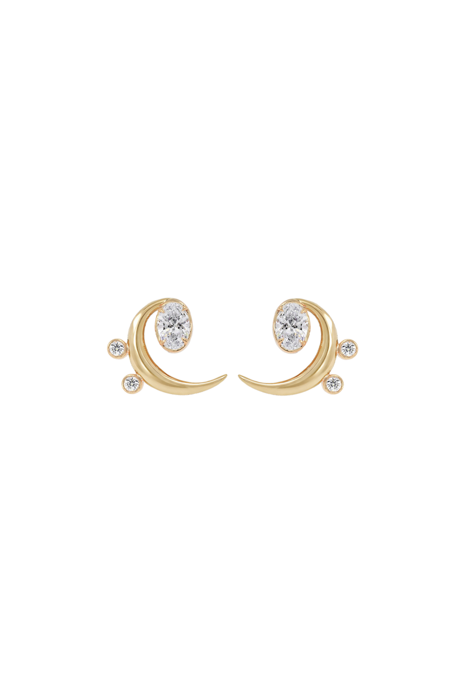 "MFE" Bass Diamond Earrings