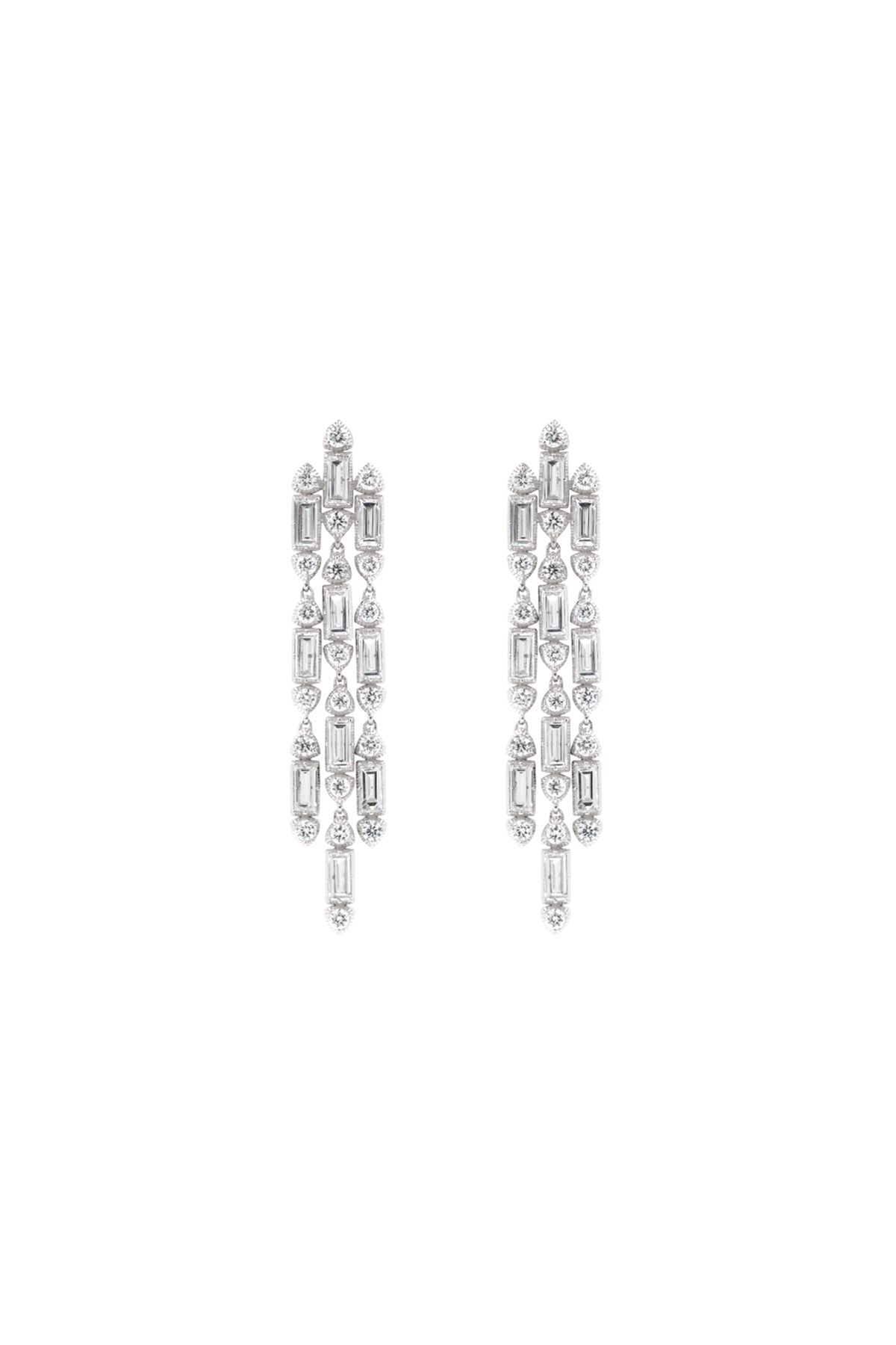 “Regency” Diamond Chandelier Earrings--R028-S