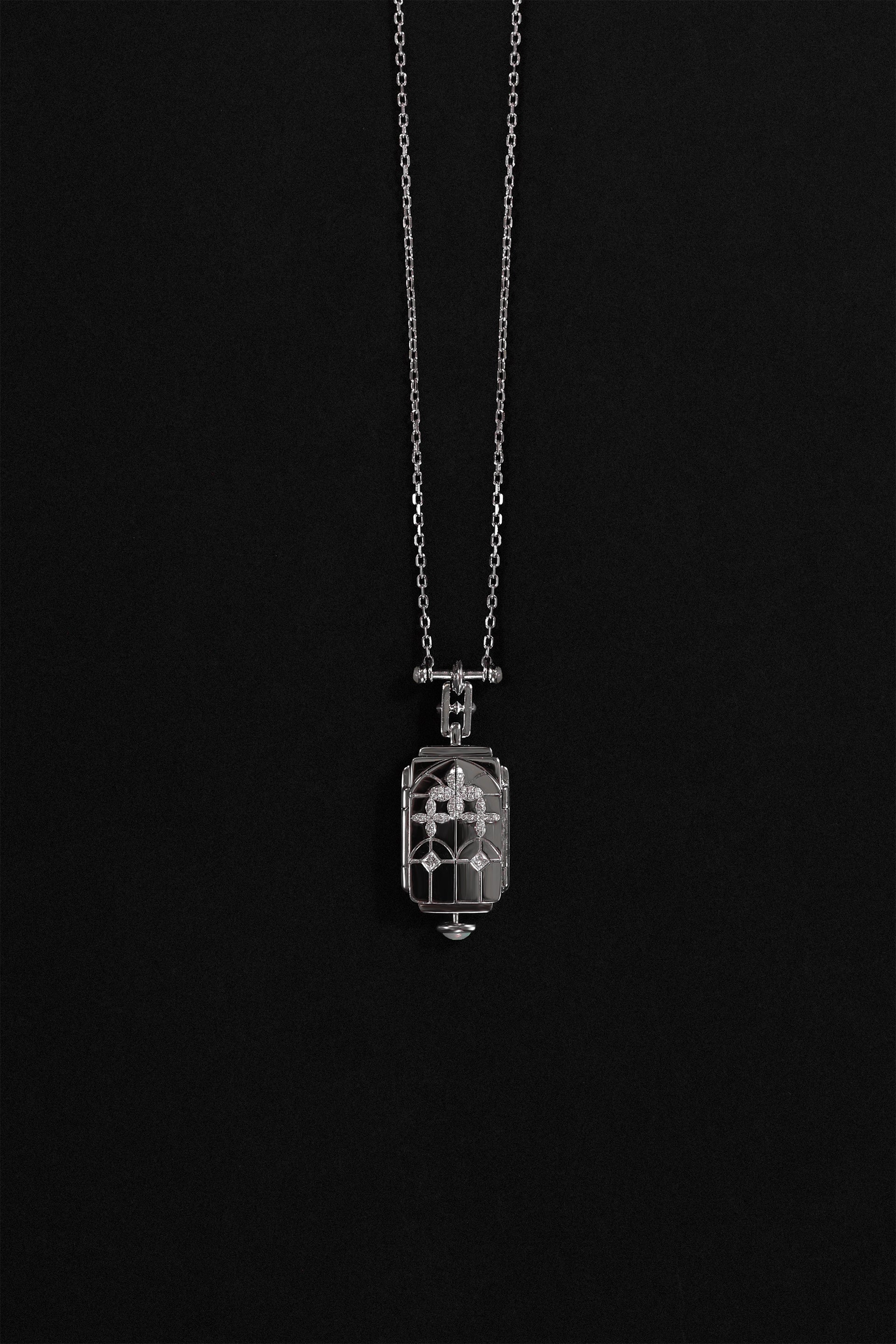 “Chamber” Silver Memory Locket Necklace