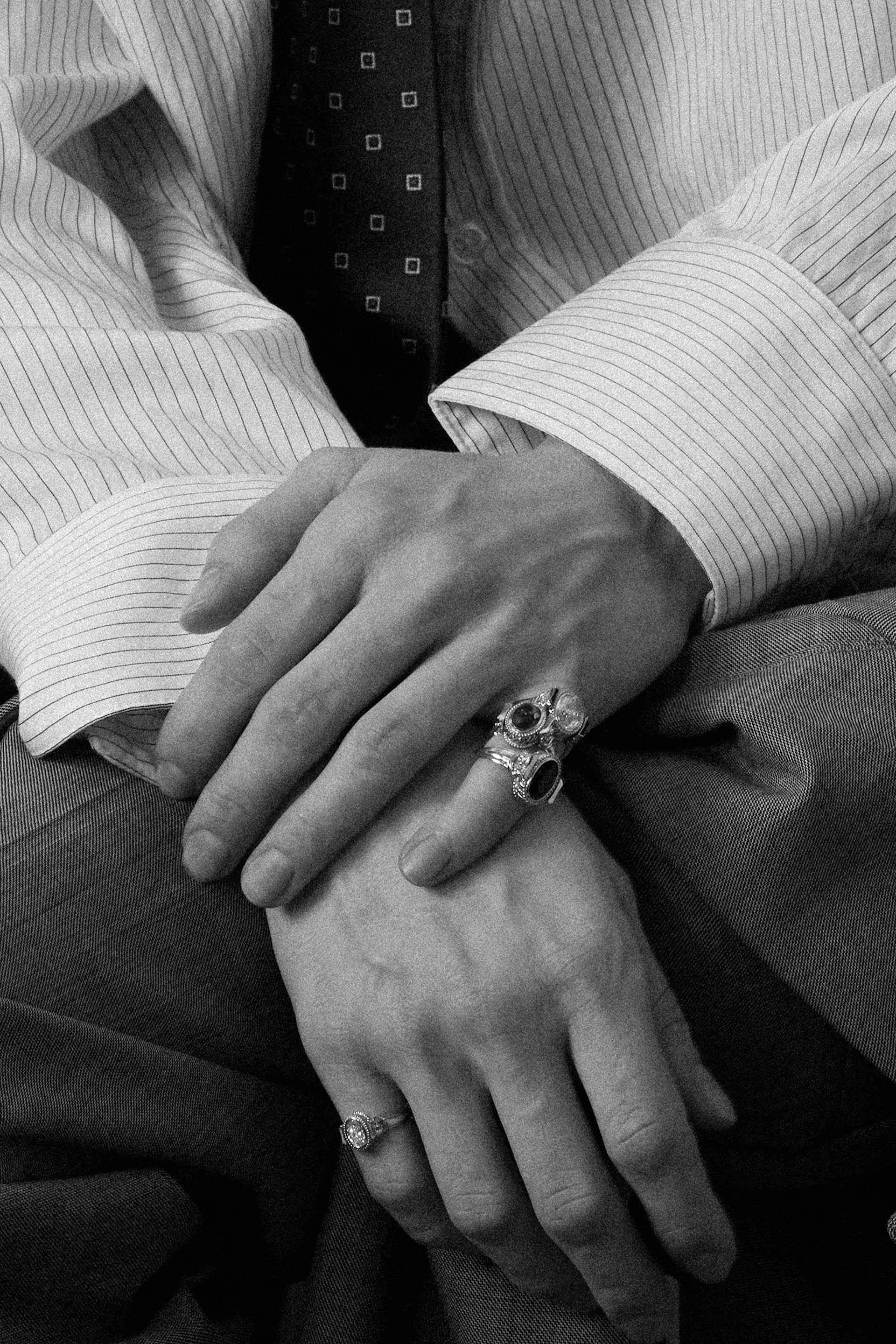 “Regency” Sapphire Silver Duality Signet Ring