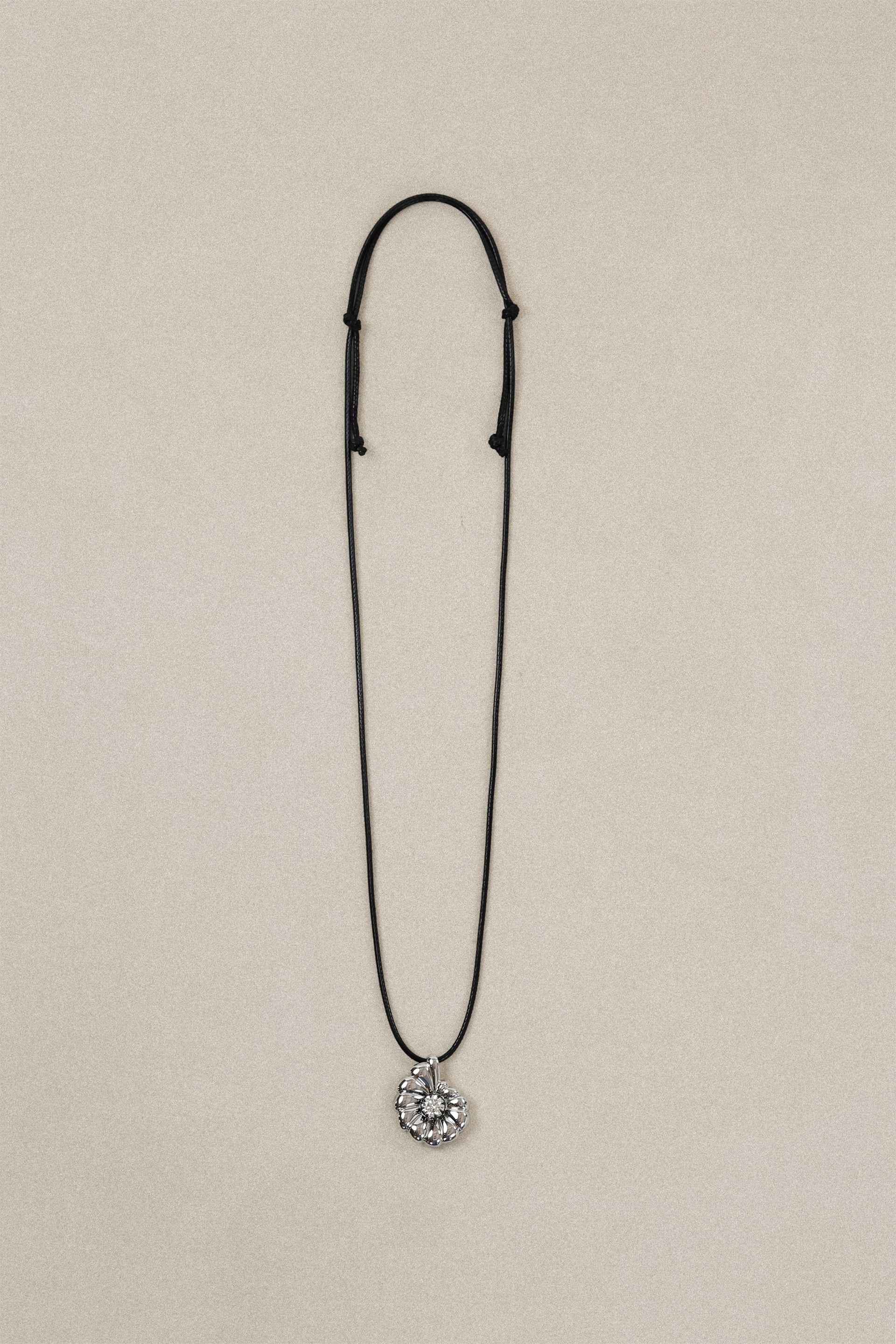 "Siren" Two-Tone Silver Nautilus Diamond Pendant