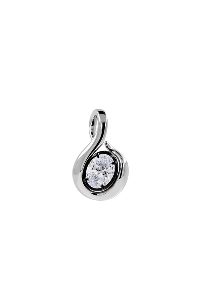 "MFE" Two-Tone Silver Quaver Pendant