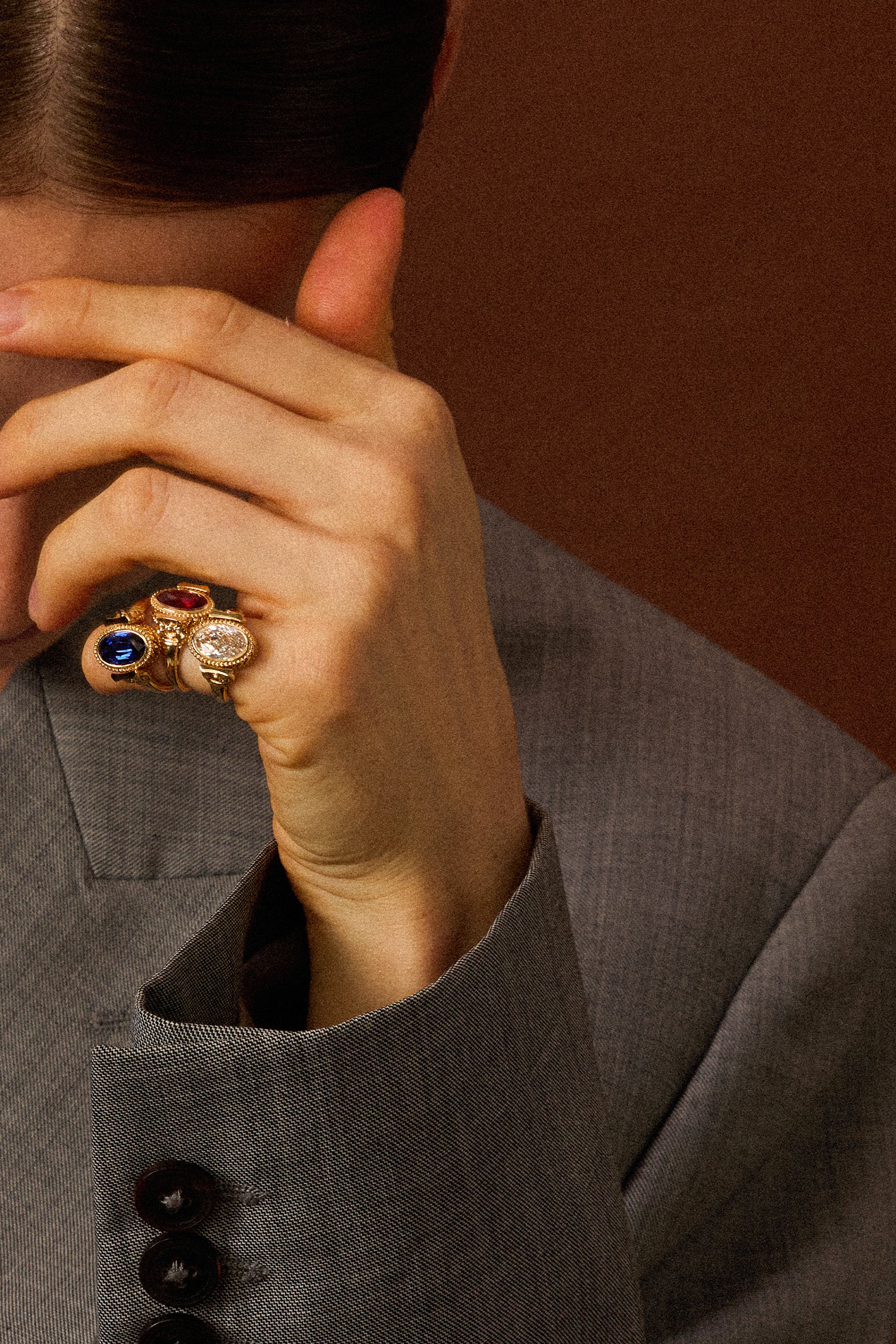 “Regency” Sapphire Duality Signet Ring
