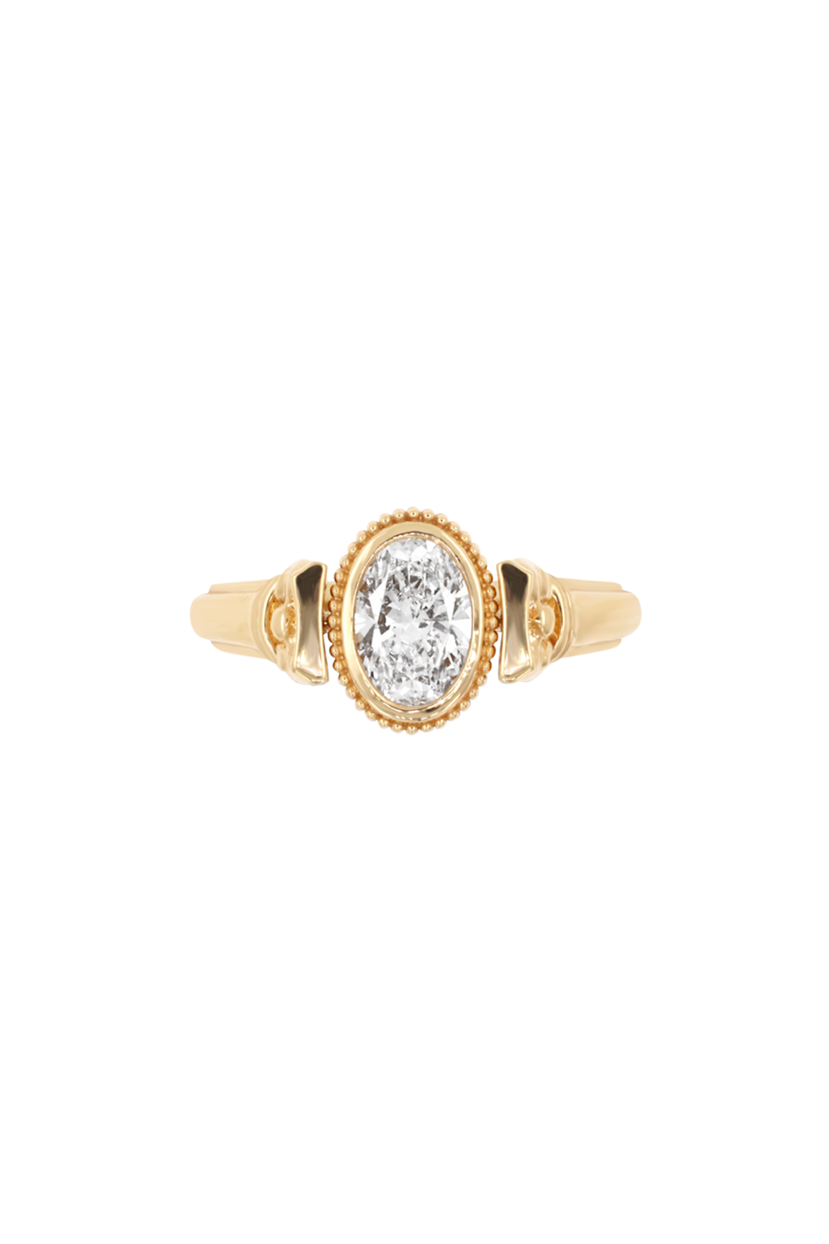 “Regency” Diamond Duality Signet Ring, Petite