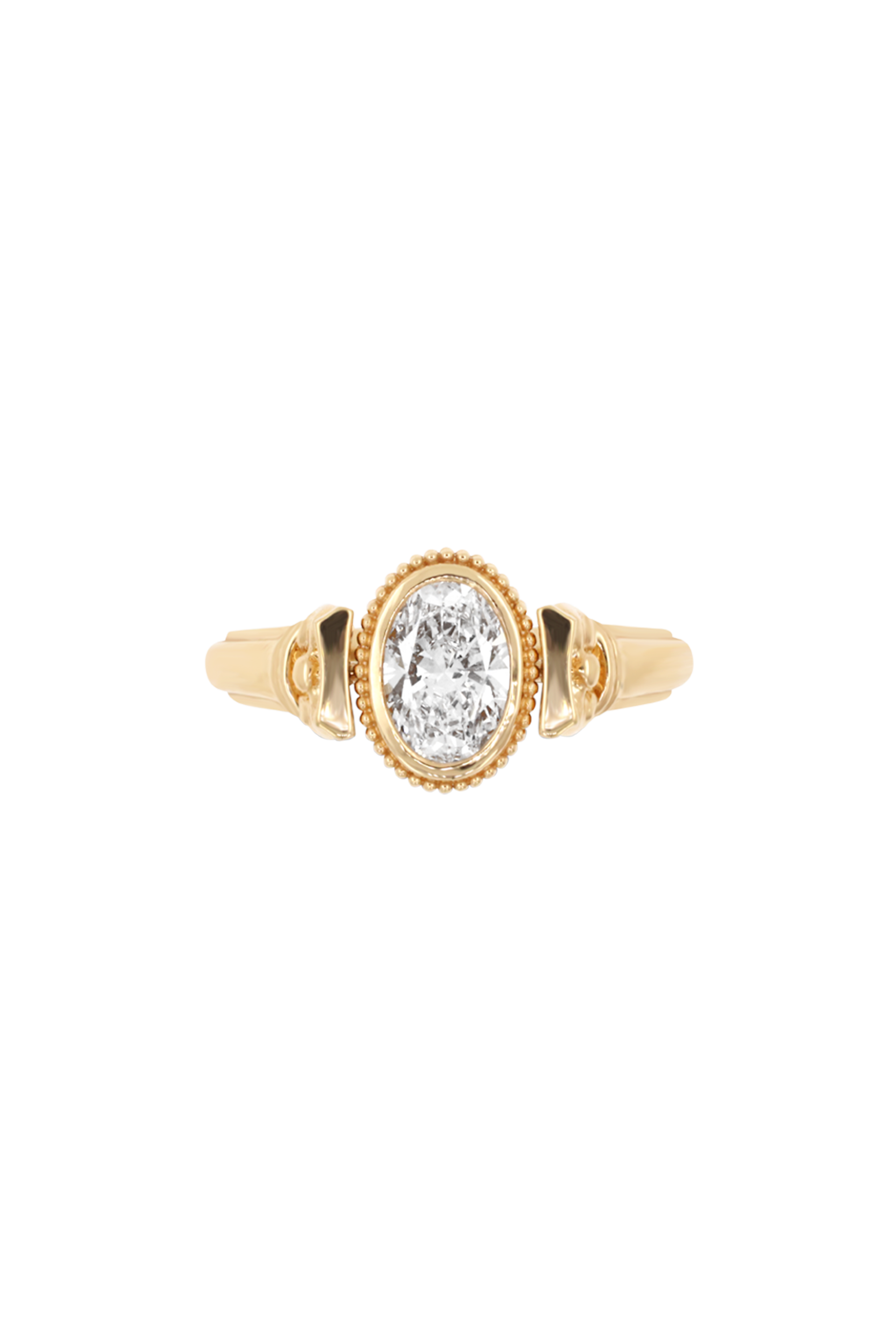 “Regency” Diamond Petite Duality Signet Ring