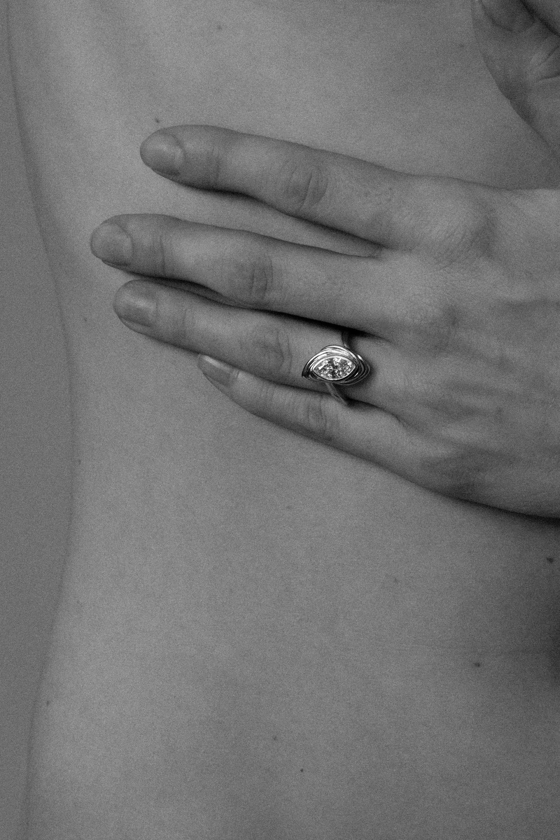 “Third Eye” 18k Diamond Ring