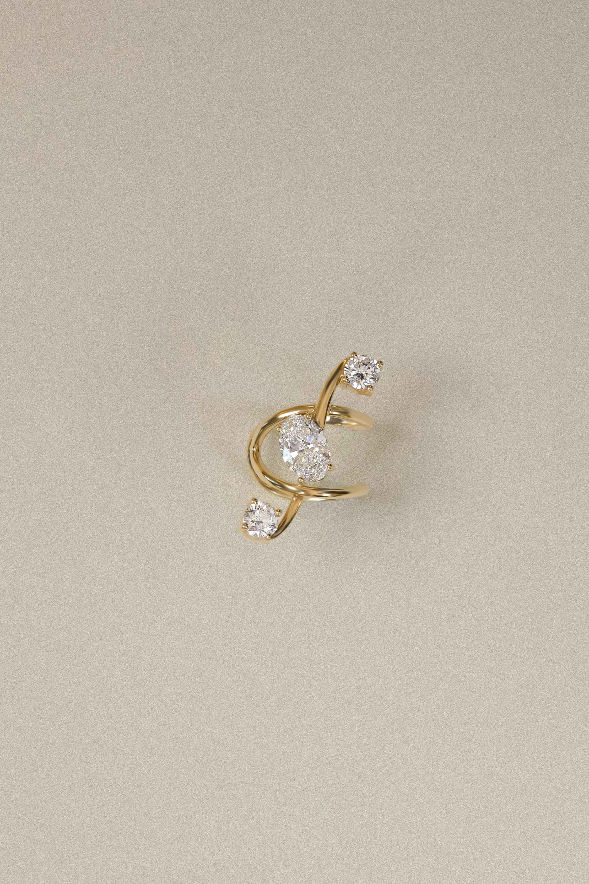 "MFE" Grande Treble Diamond Ring