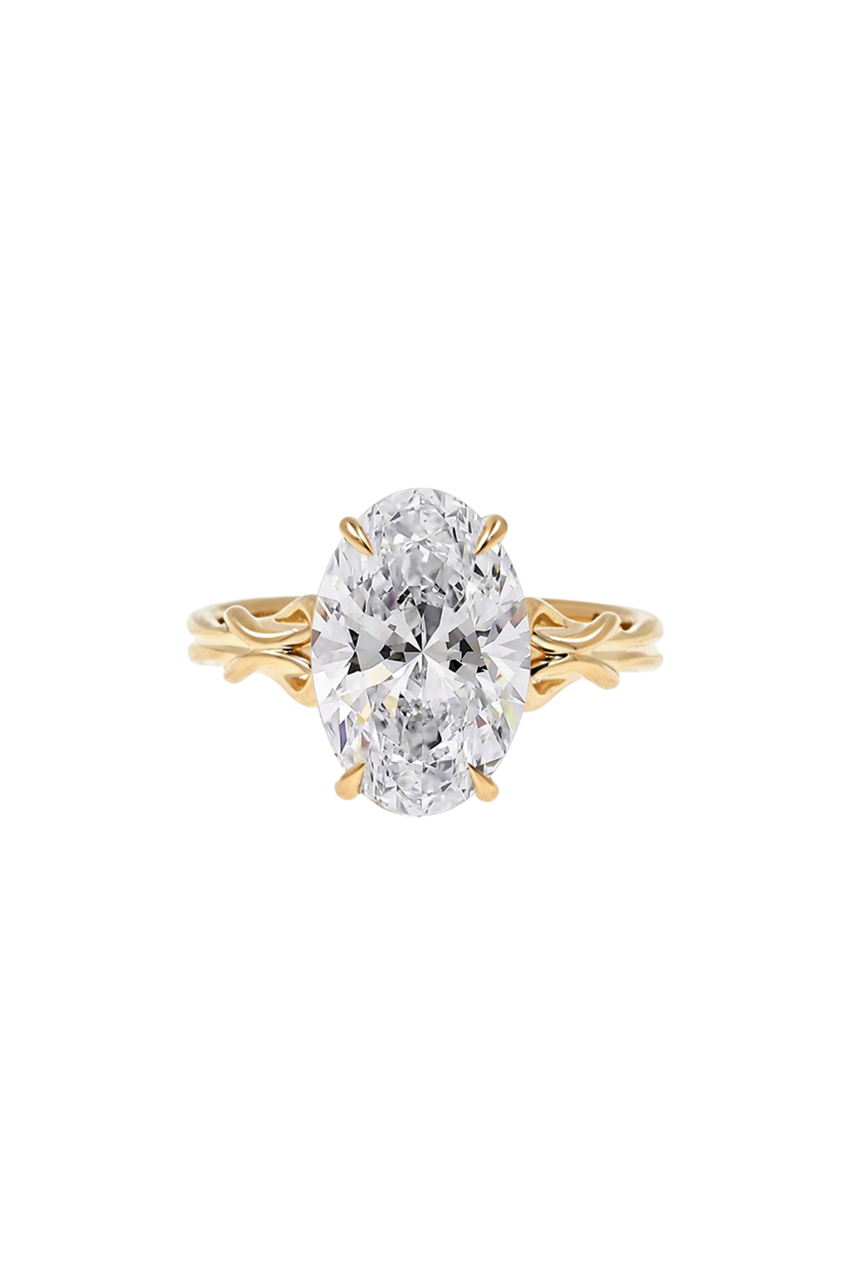 Oval Diamond "Silk" Ring