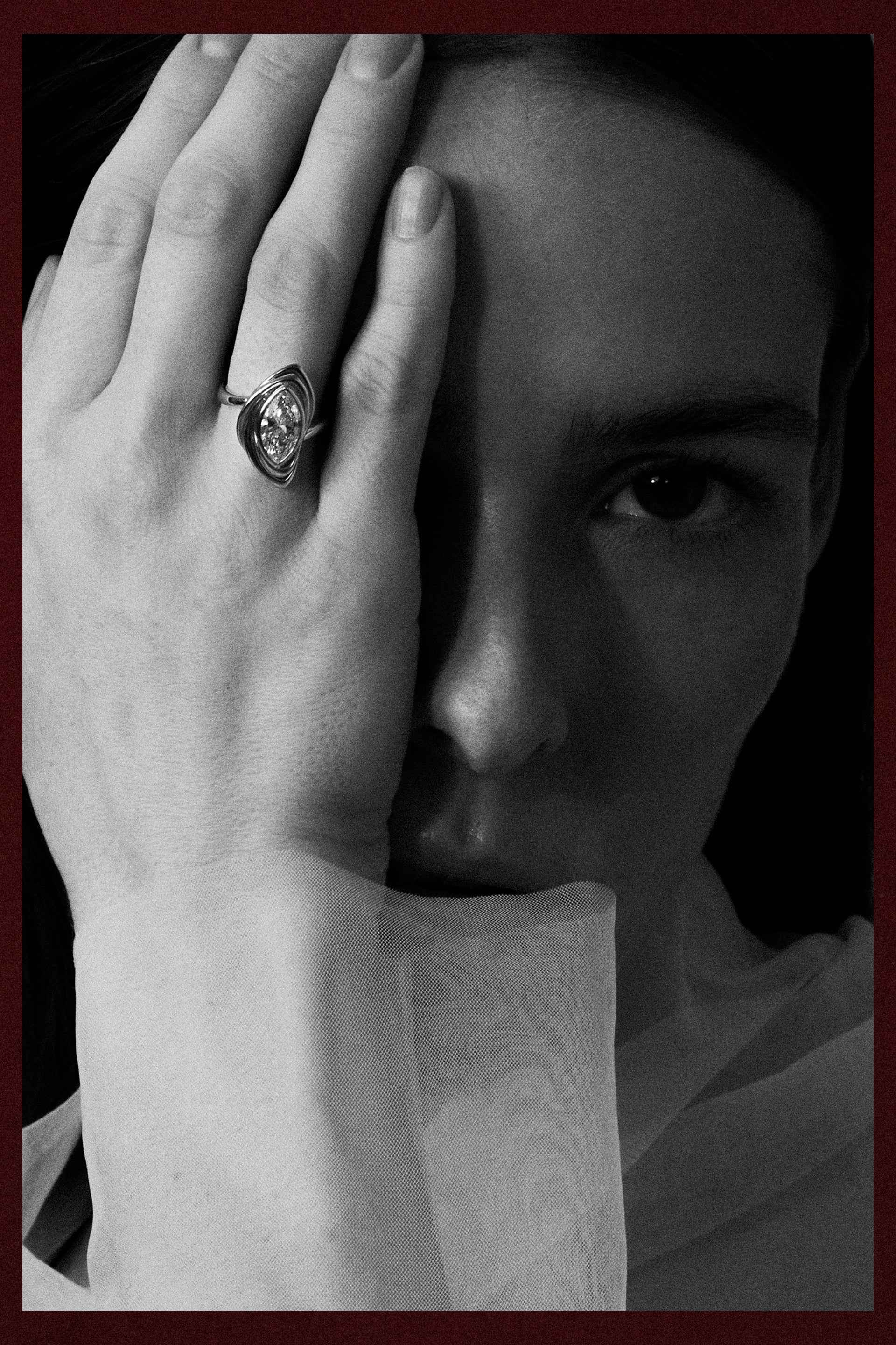 “Third Eye” 18k Diamond Ring