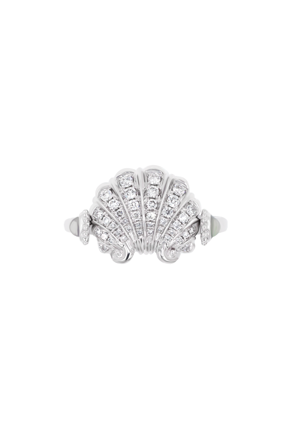 "Siren" Pavé Scallop Duality Ring原sku