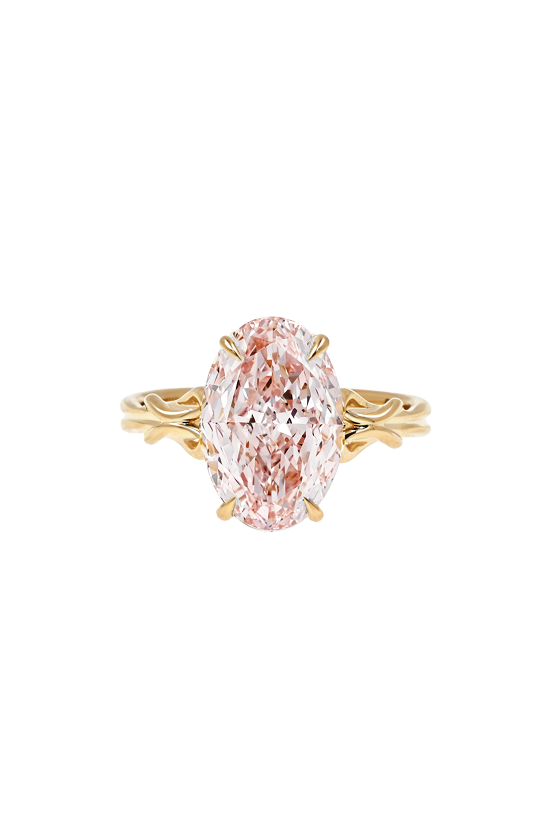 The Pink Oval (8.53ct) "Silk" Ring
