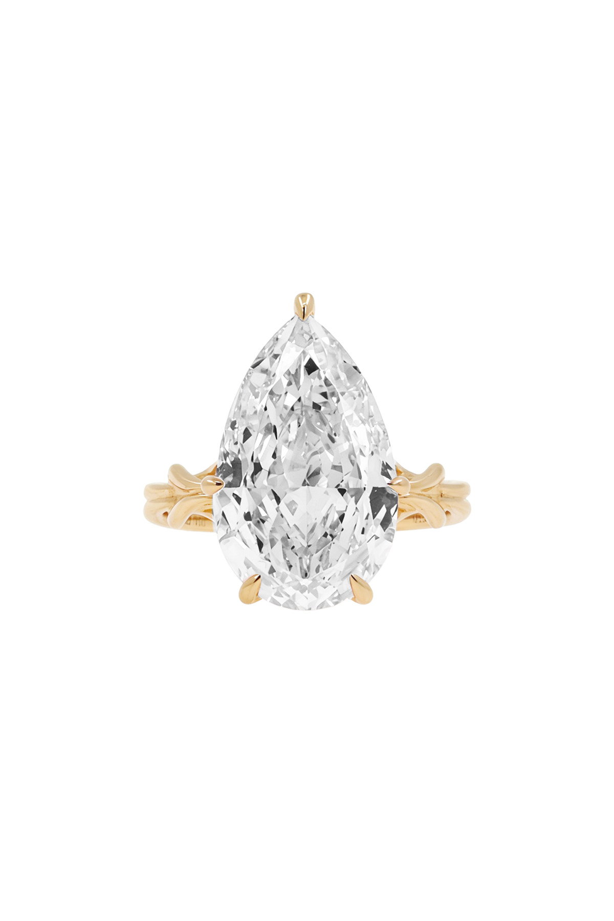 Pear Diamond "Silk" Ring