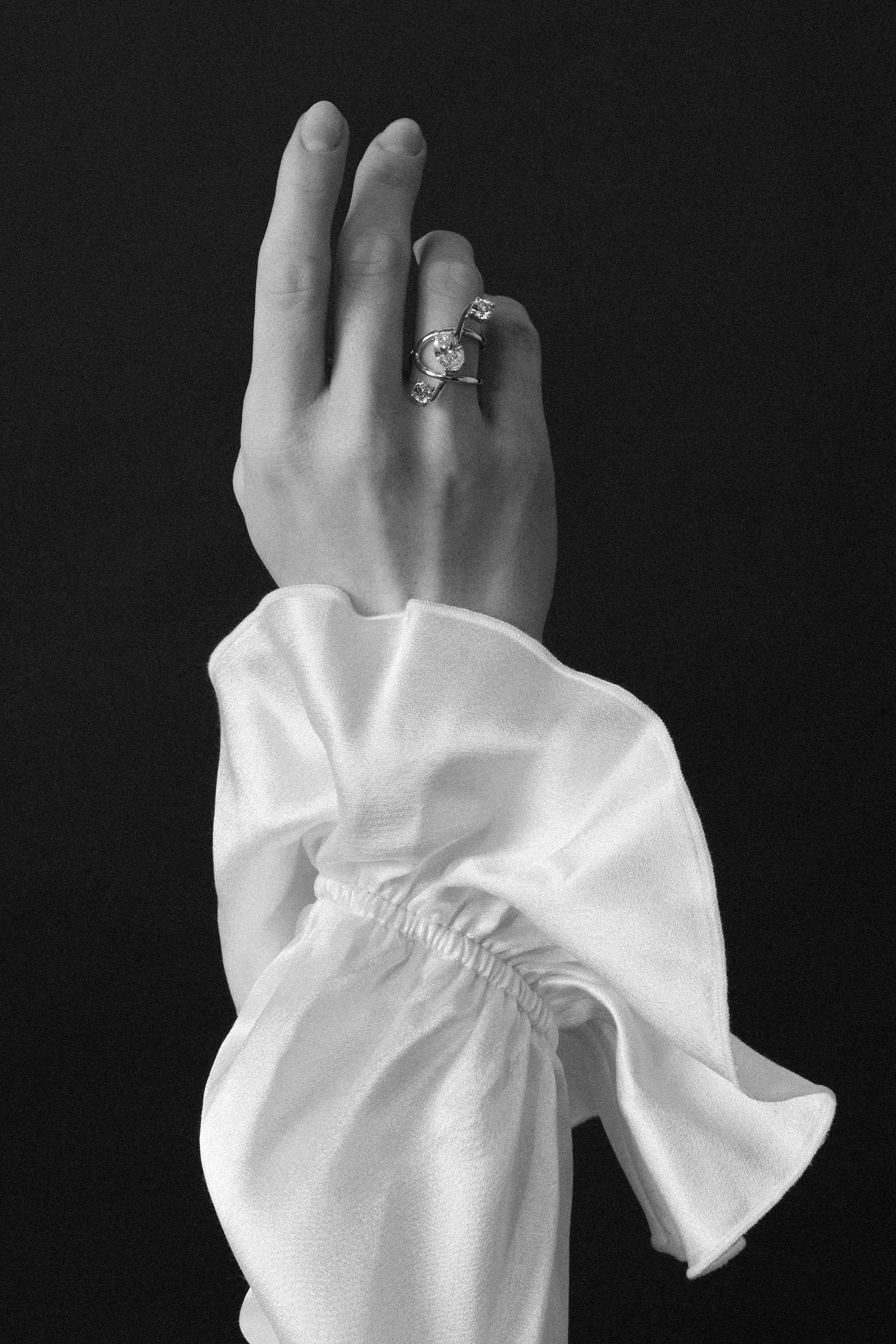 "MFE" Grande Treble Diamond Ring