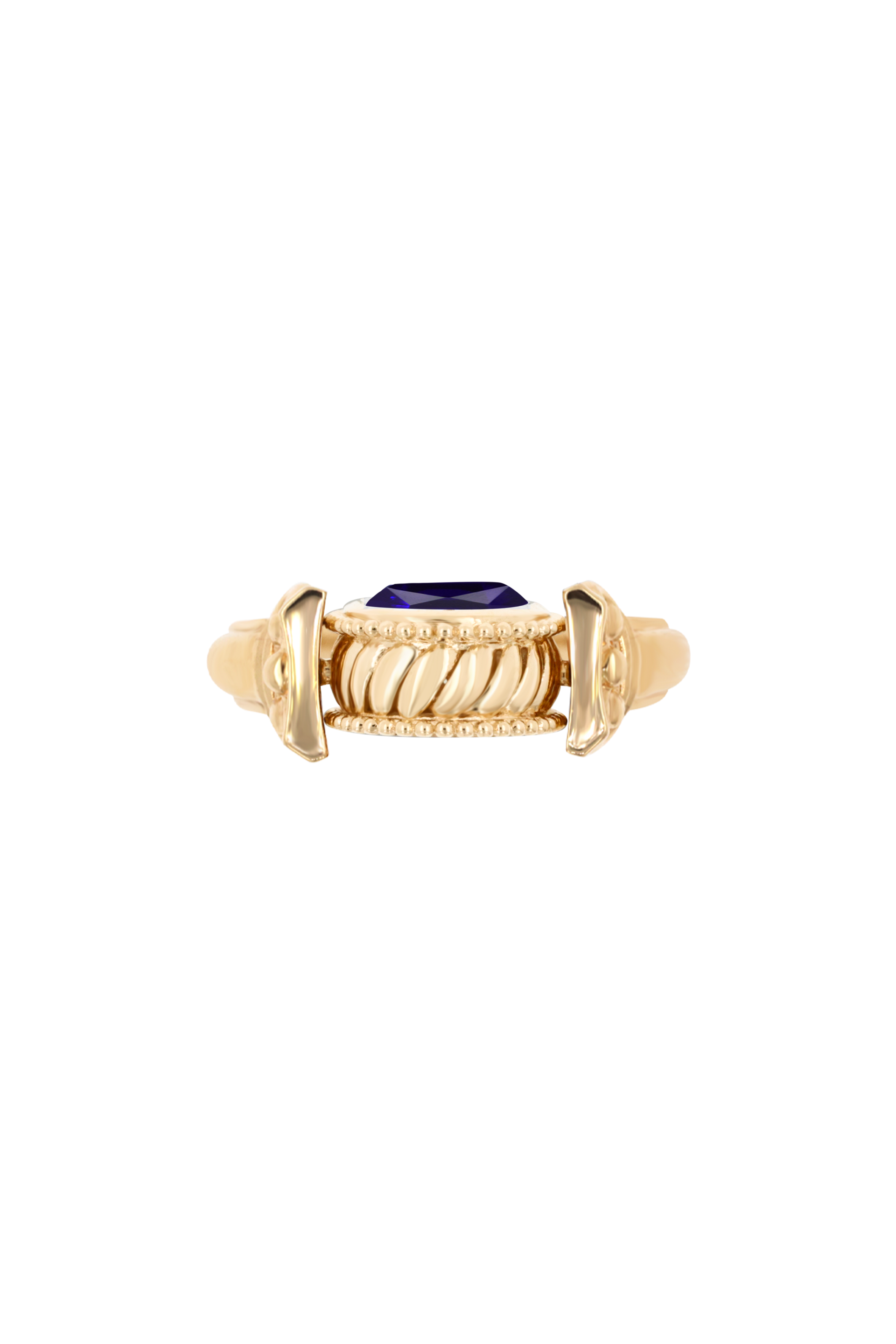 “Regency” Sapphire Duality Classic Signet Ring