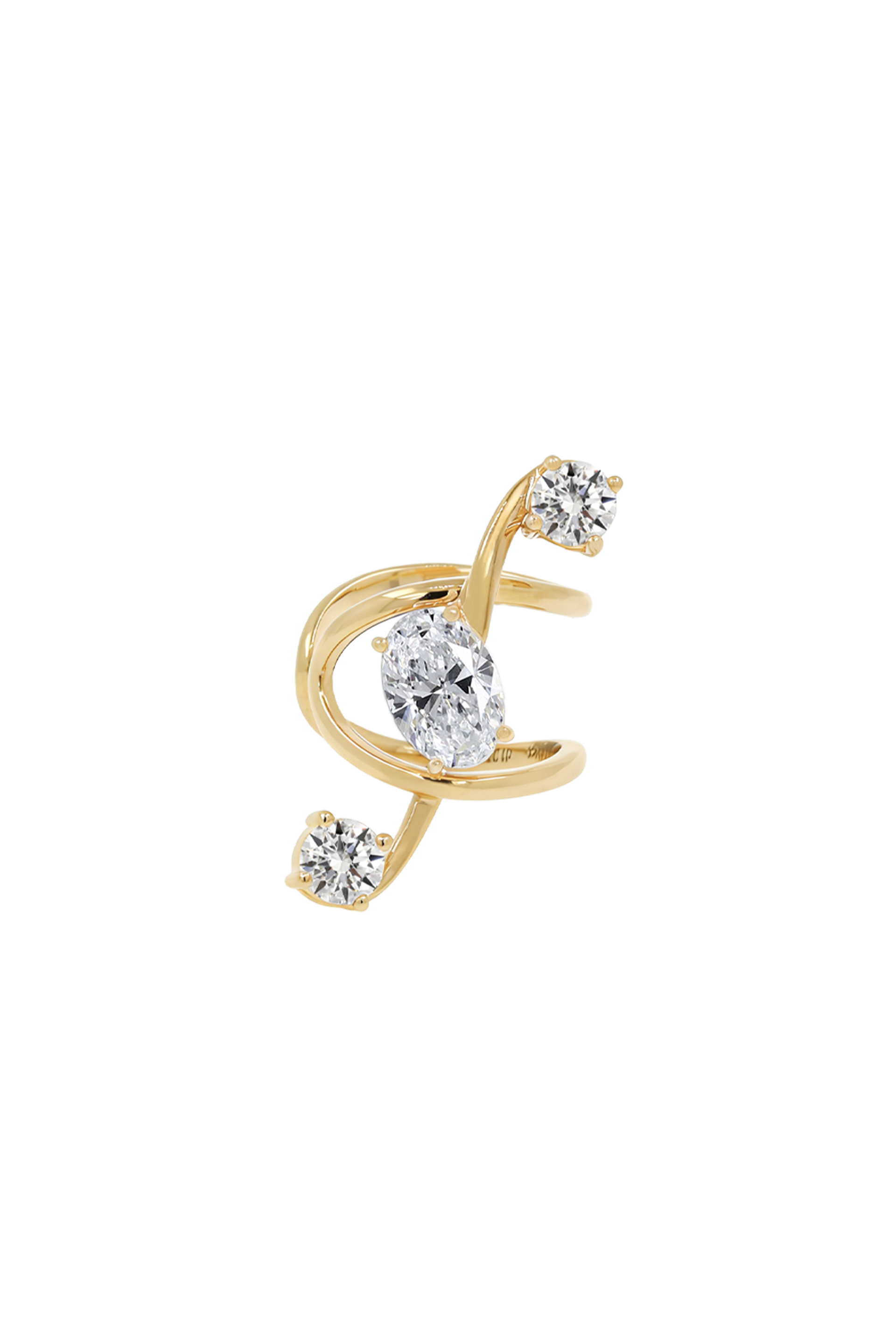 "MFE" Grande Treble Diamond Ring