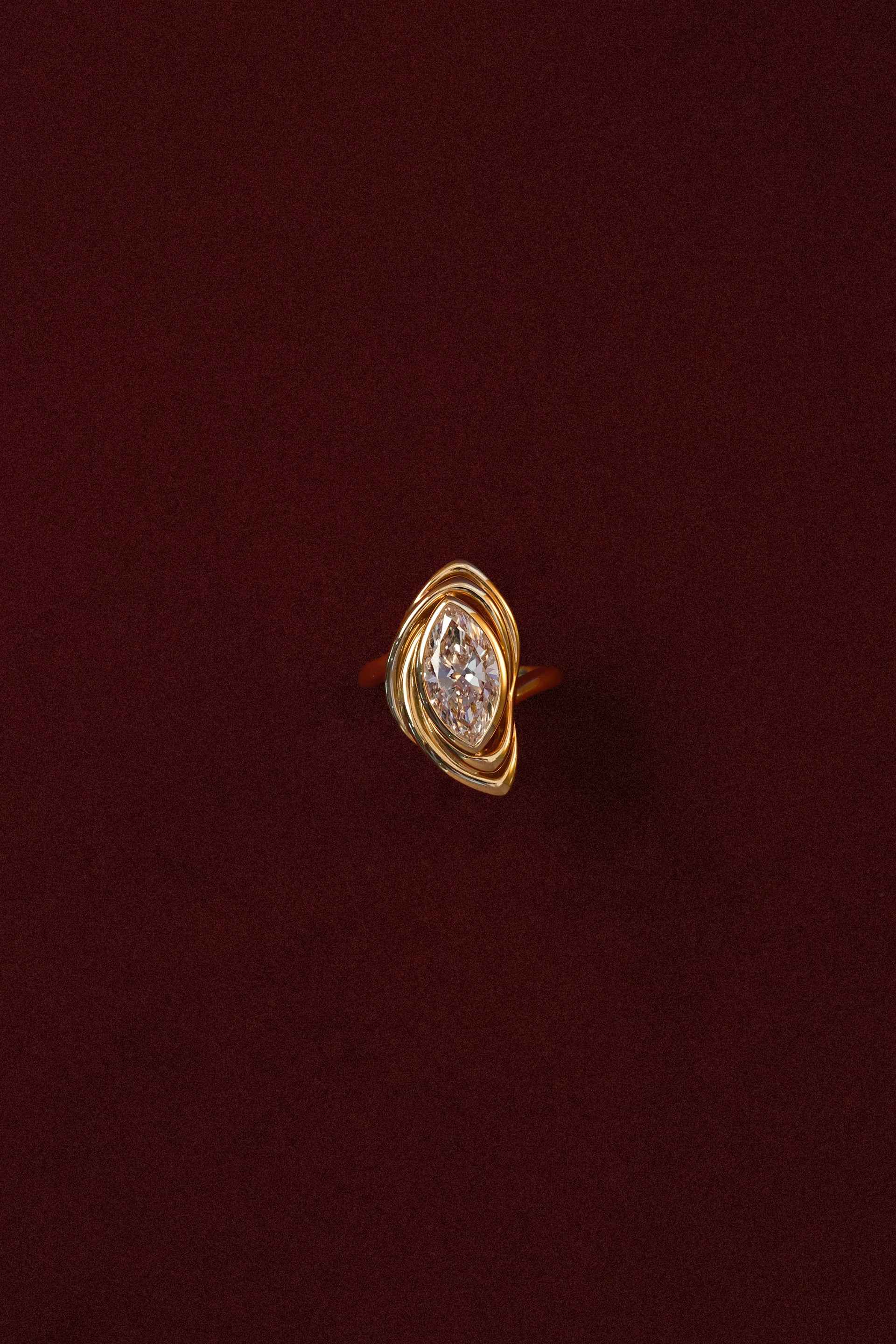 “Third Eye” 18k Diamond Ring