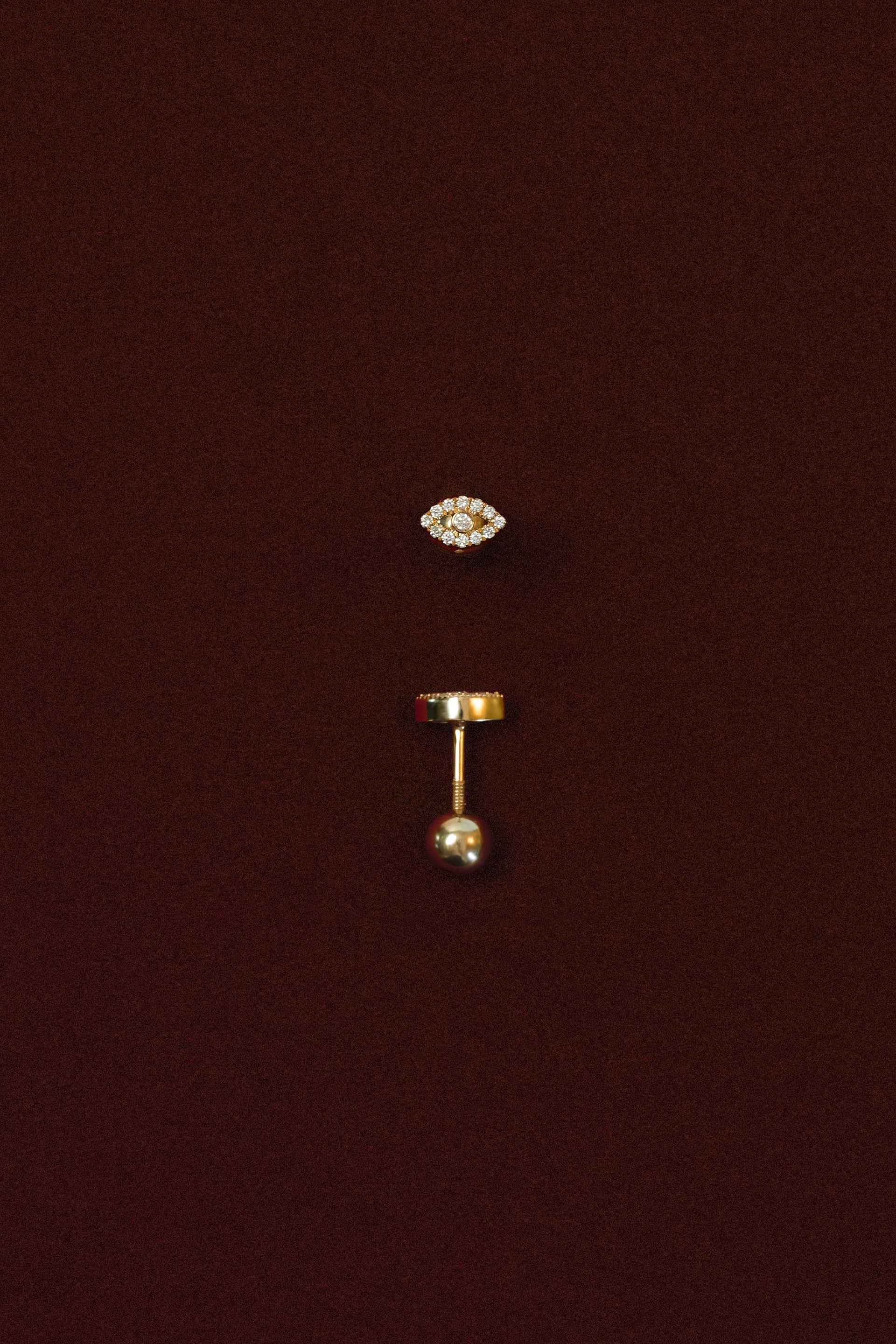 “Ocean Eye” 18k Diamond Eyelet