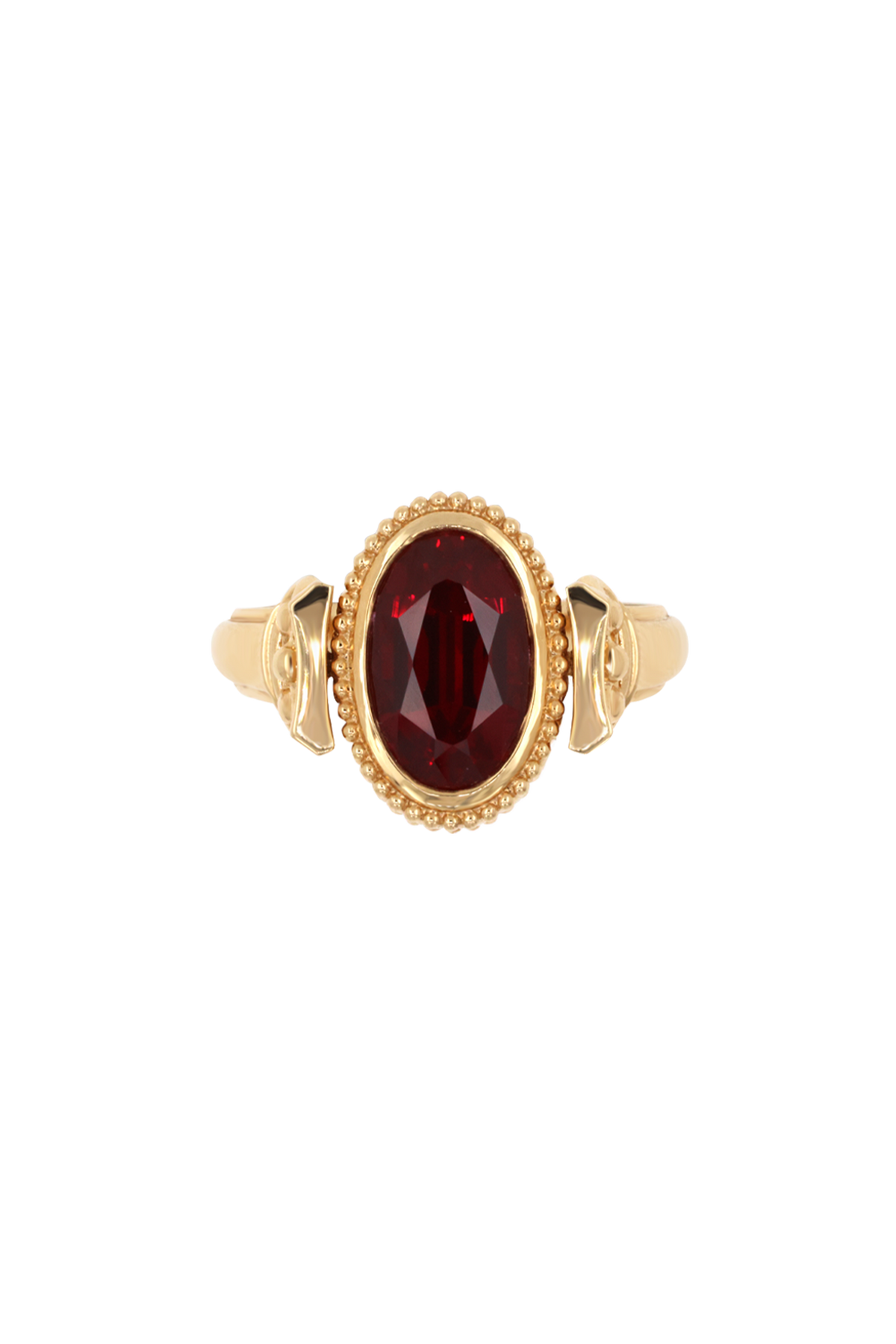 “Regency” Ruby Classic Duality Signet Ring