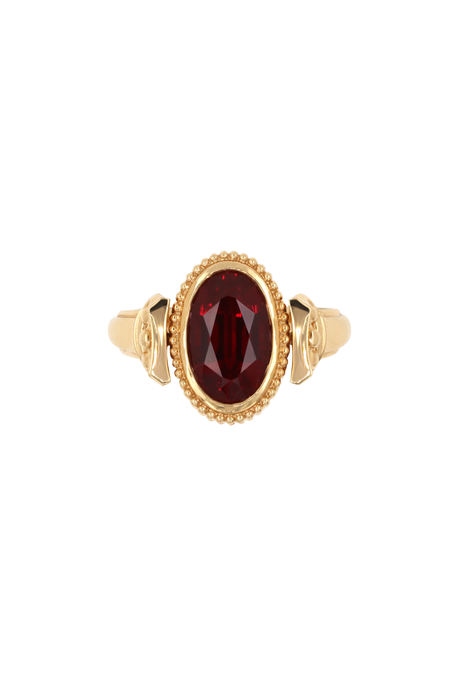 “Regency” Ruby Classic Duality Signet Ring