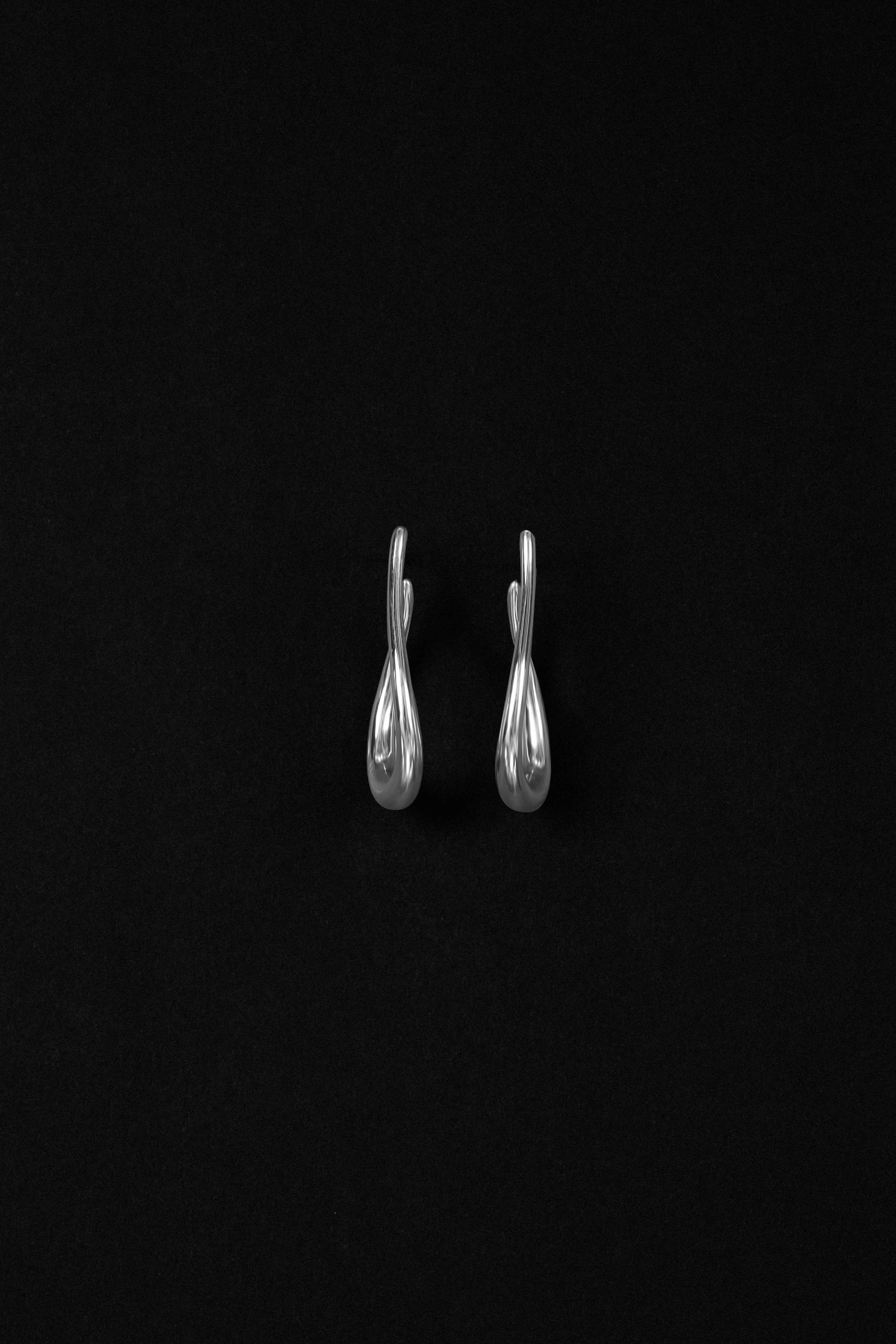 "Siren" Silver Beckon Earrings