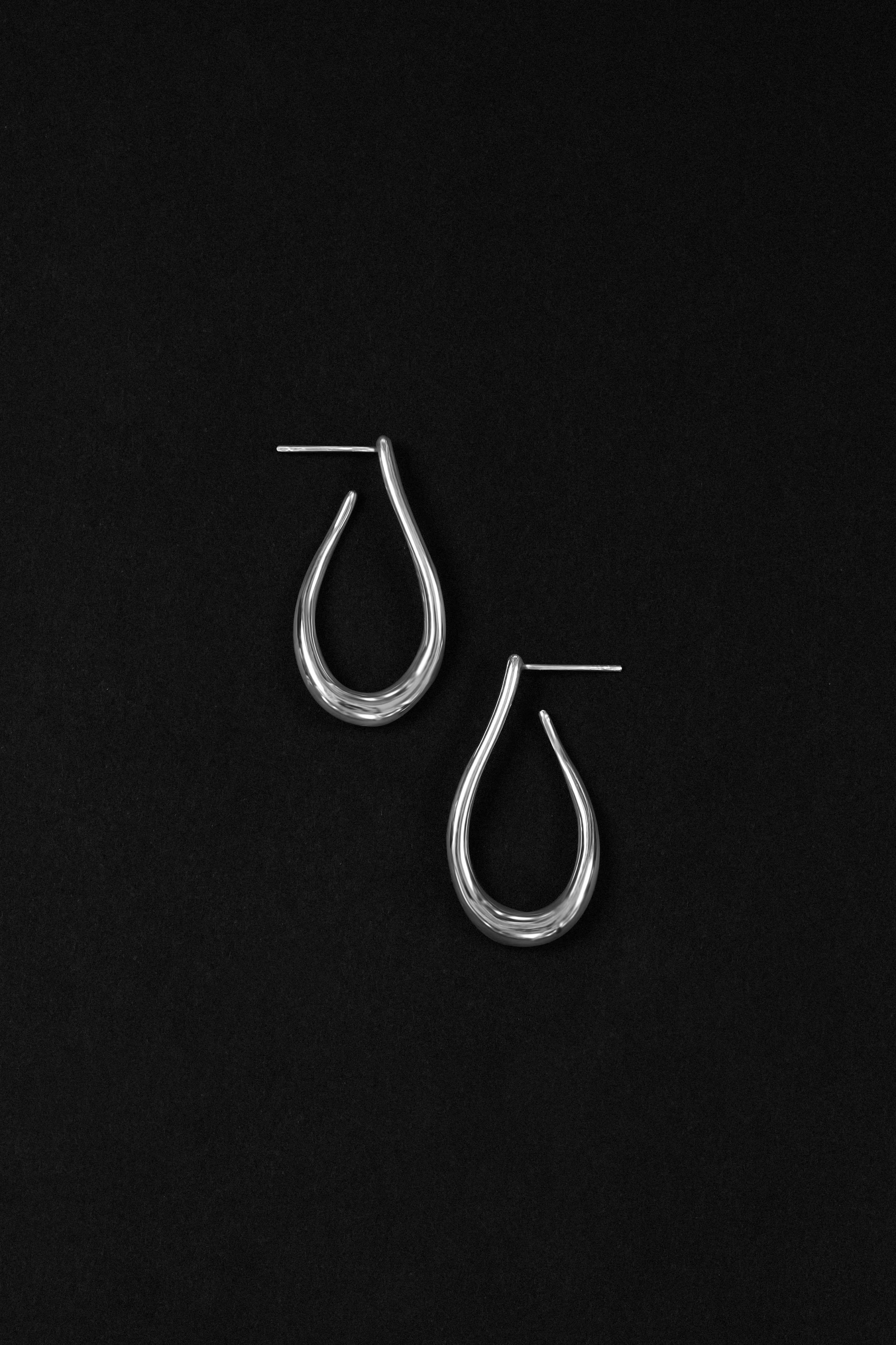 "Siren" Silver Beckon Earrings