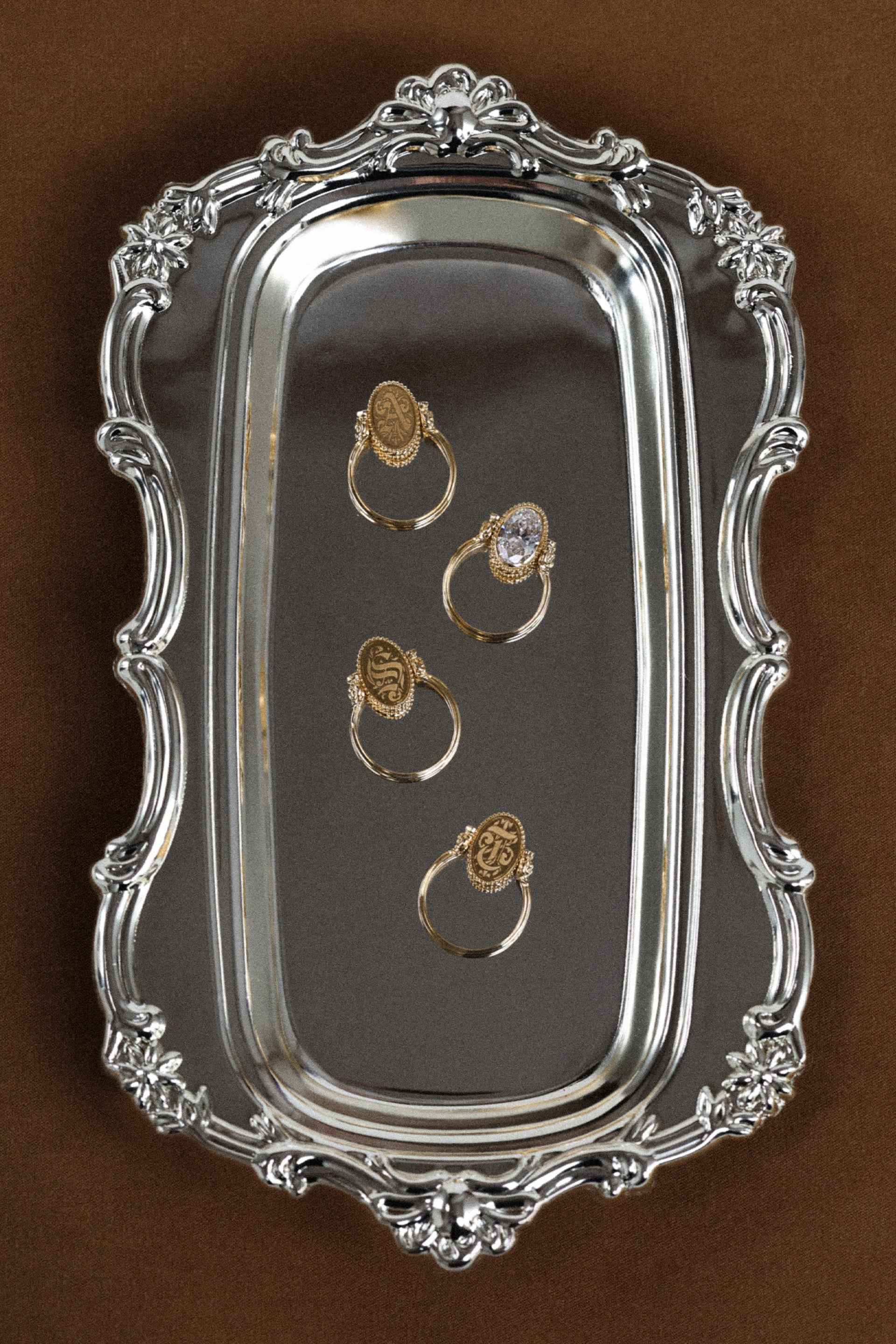 “Regency” Diamond Classic Duality Signet Ring