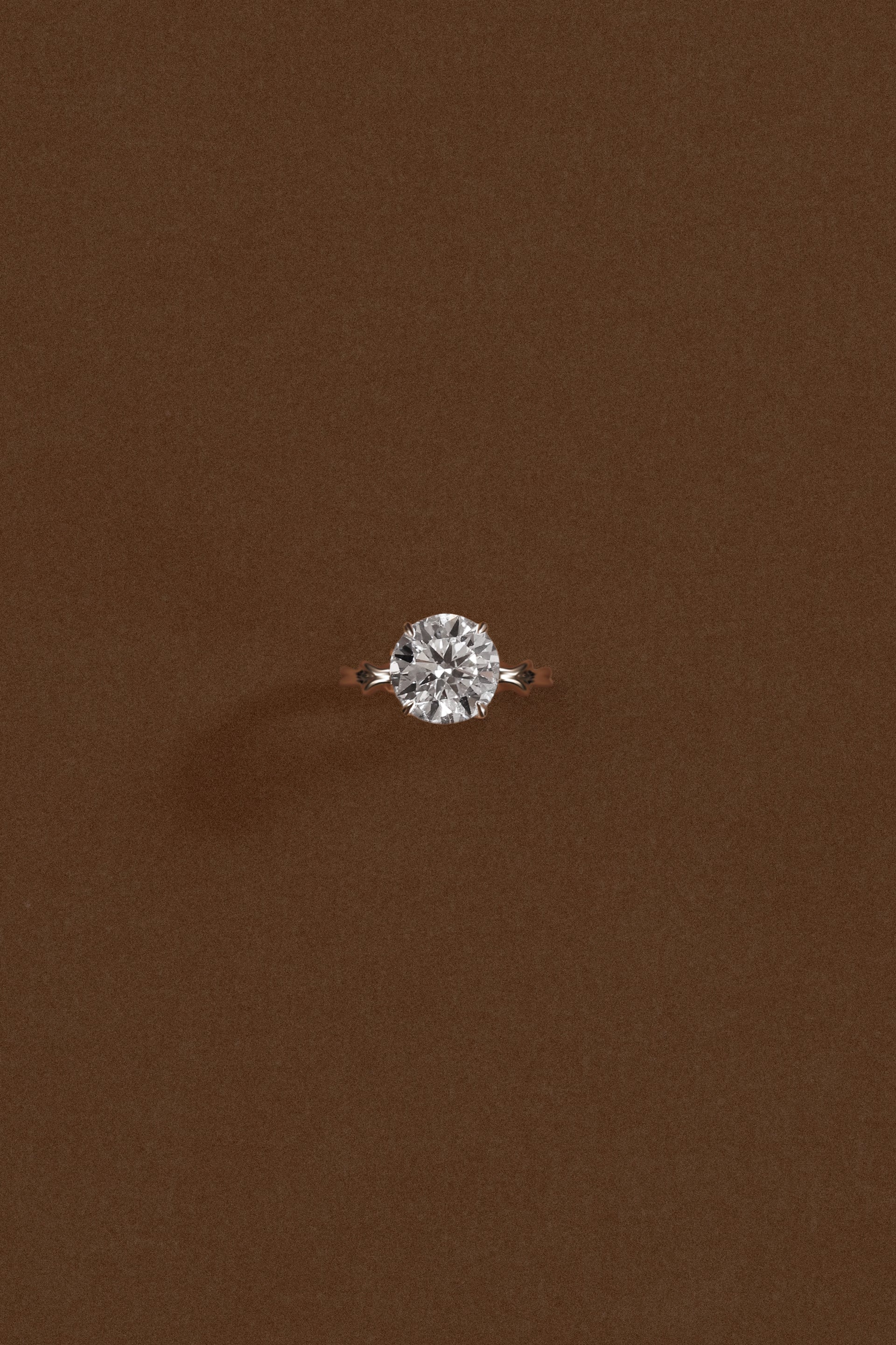 Round Diamond (3ct) "Silk" Ring