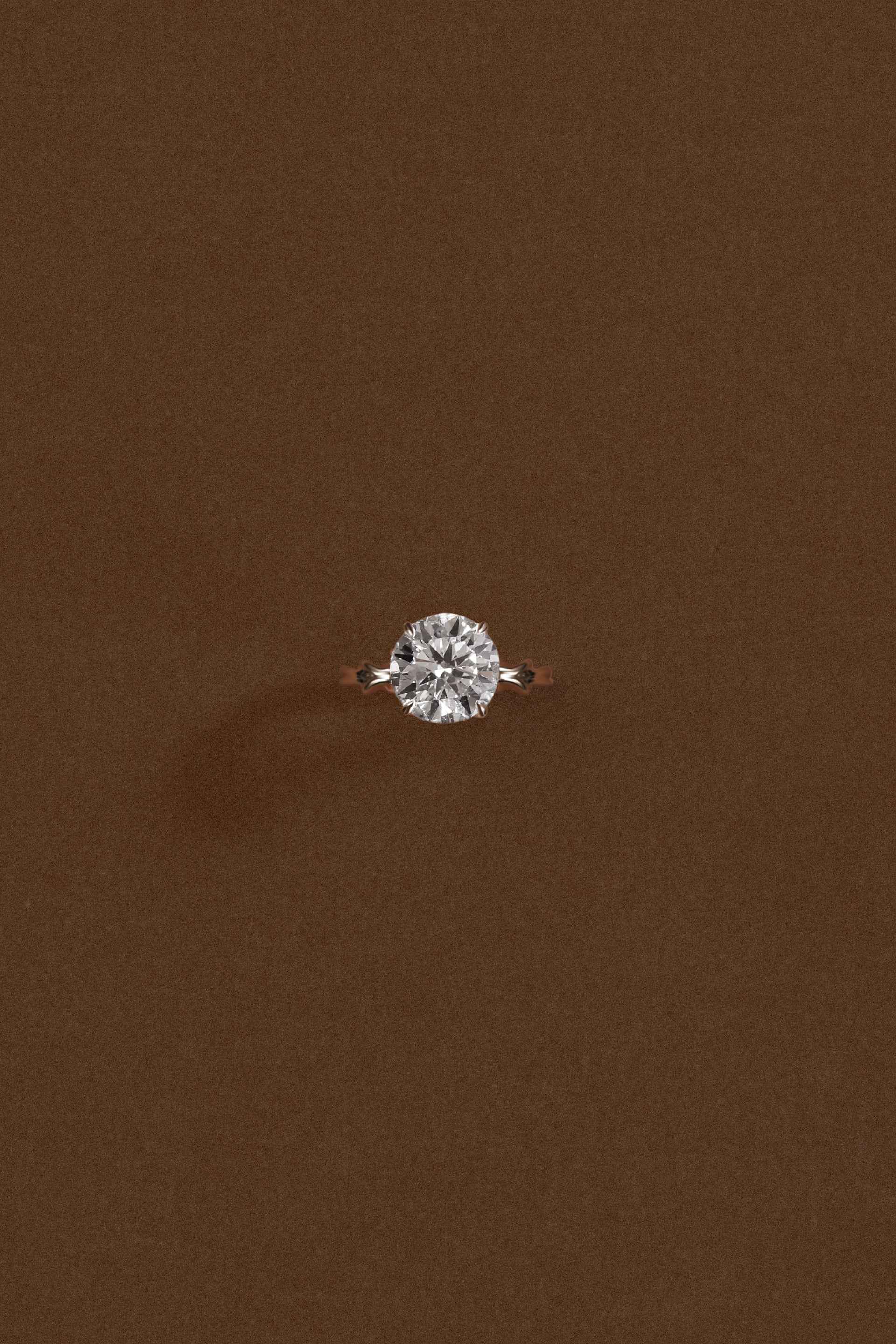 Round Diamond (3ct) "Silk" Ring