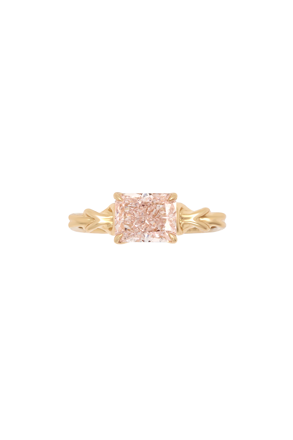 The Pink Radiant (1ct) "Silk" Diamond Ring