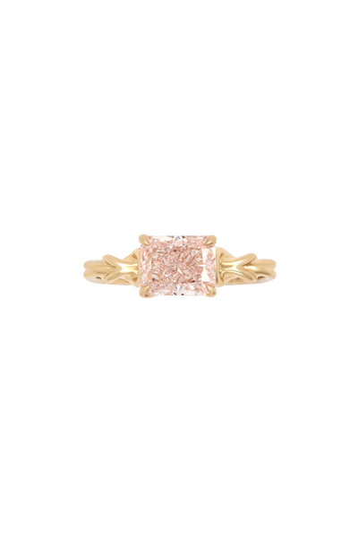 The Pink Radiant (1ct) "Silk" Diamond Ring
