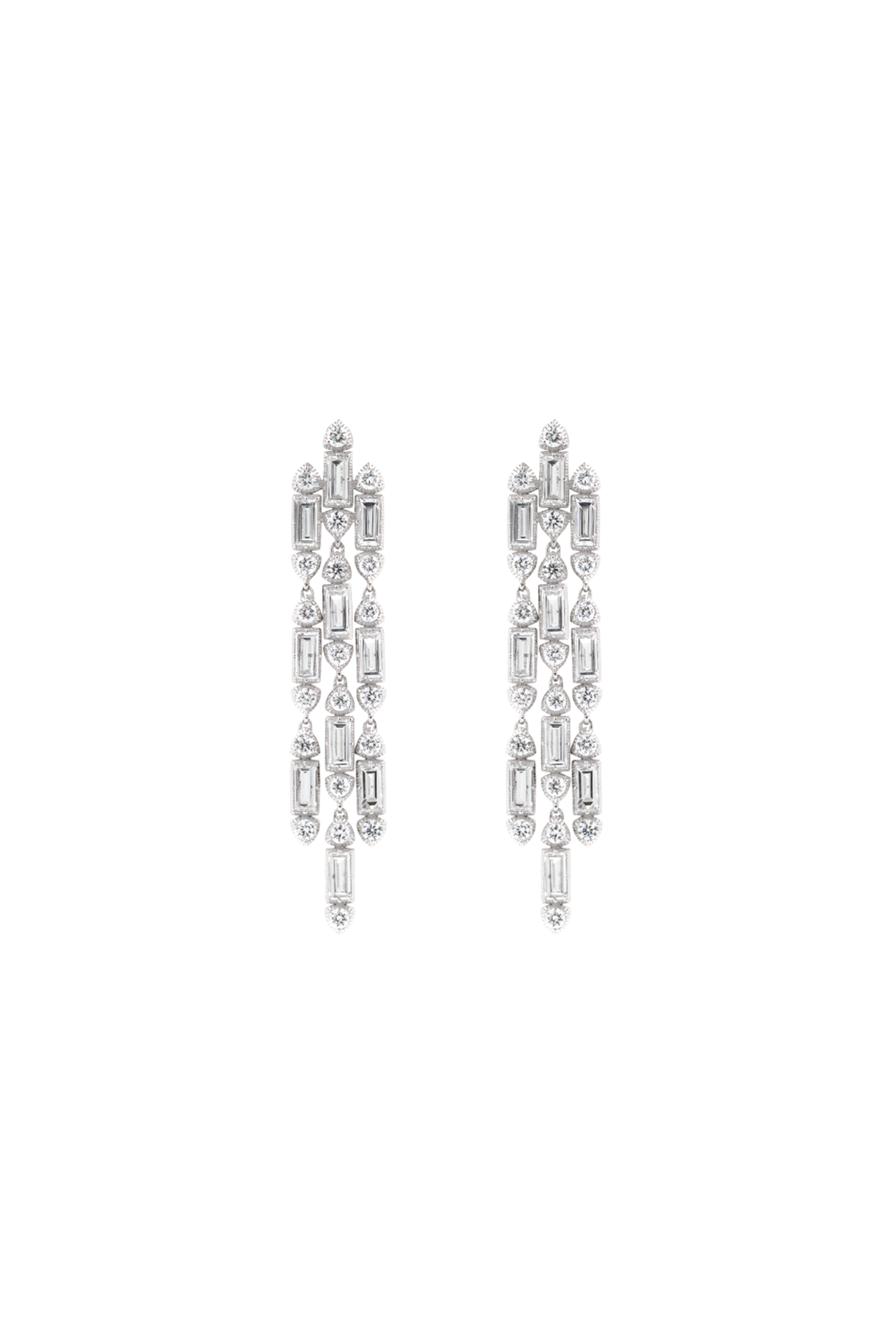 “Regency” Diamond Chandelier Earrings--R028-S