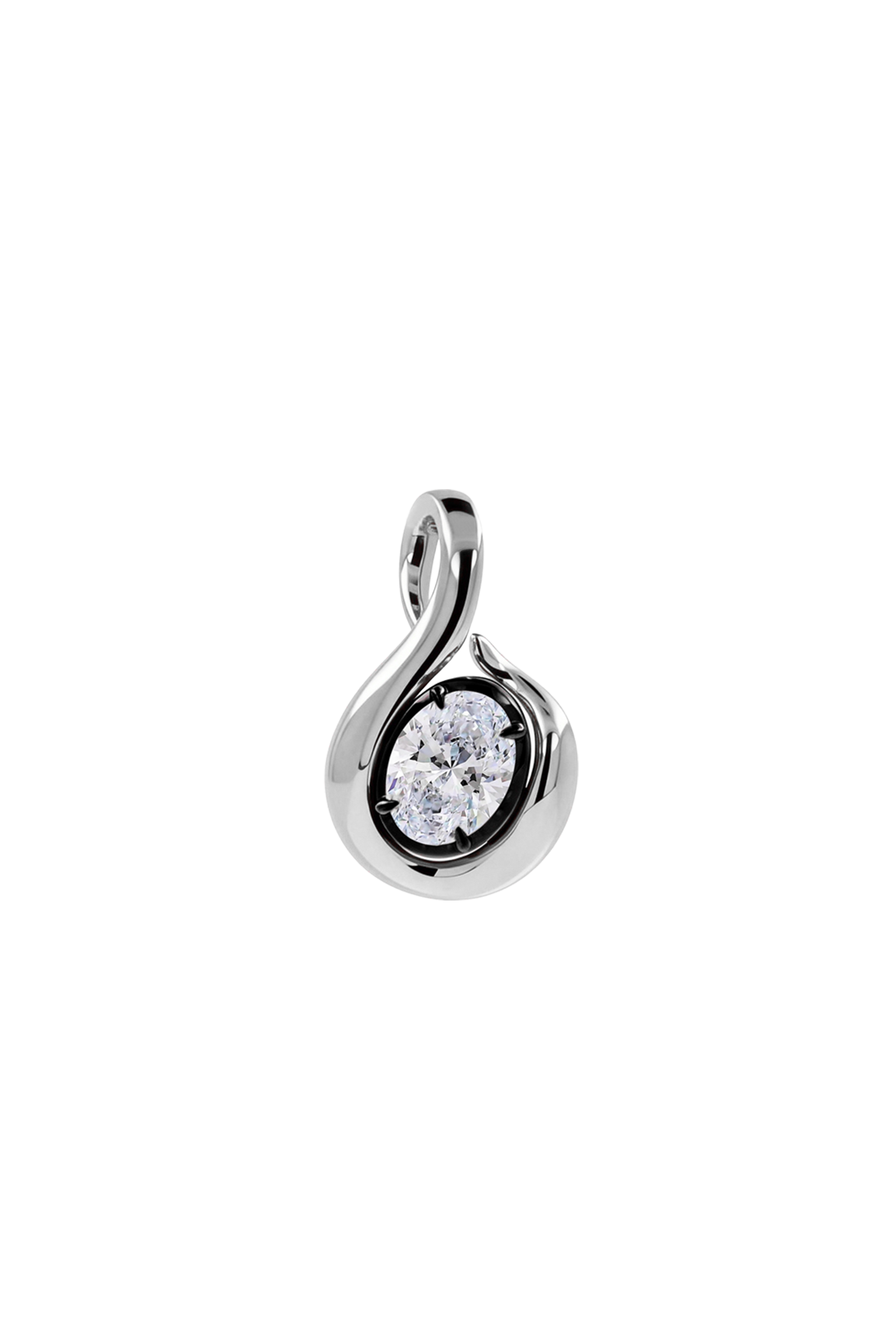 "MFE" Two-Tone Silver Quaver Pendant