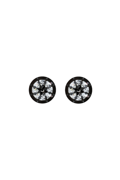 “Regency” Two-Tone Round (1ct) Rose-Back Studs