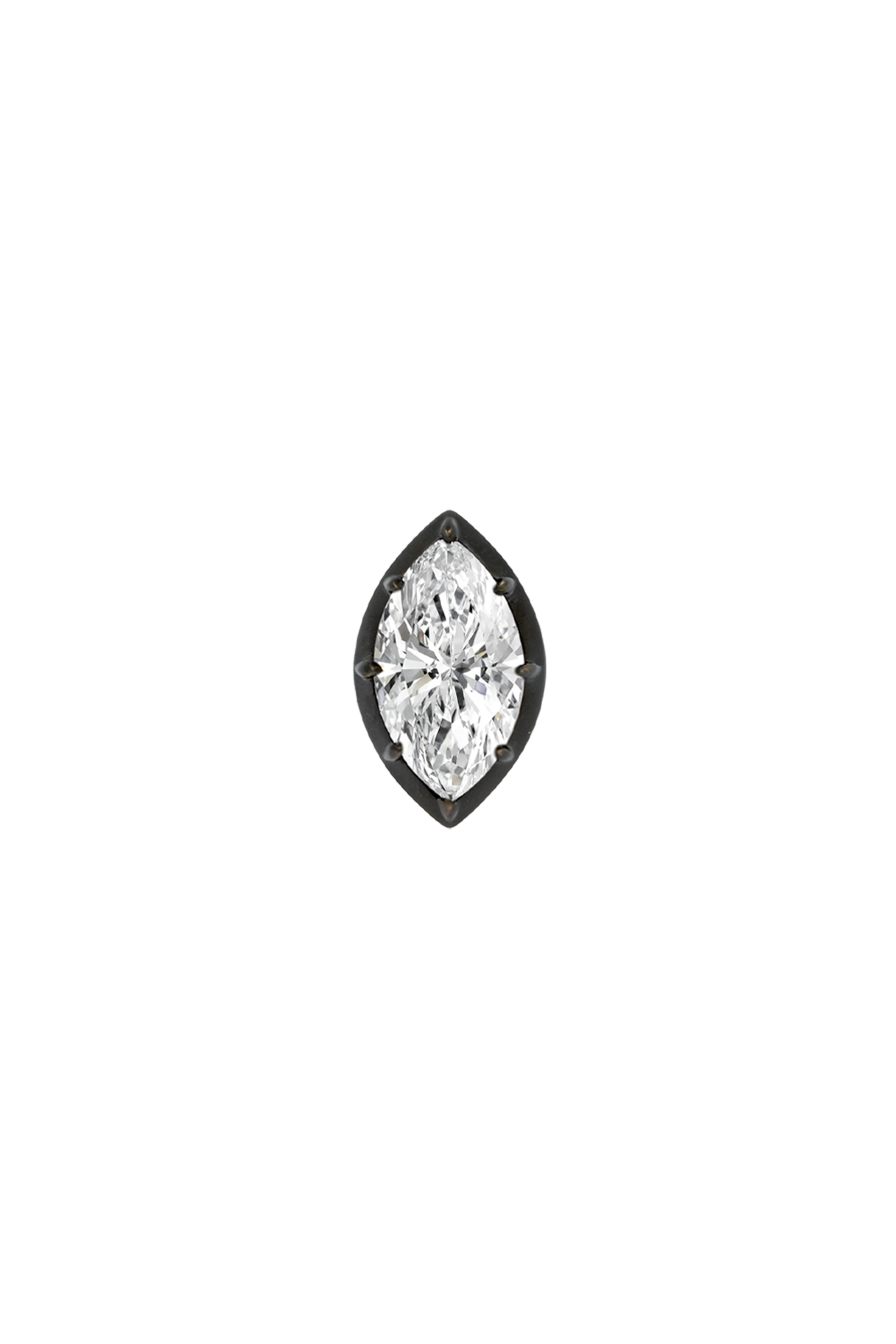 “Regency” Two-Tone Marquise (1ct) Rose-Back Studs Diamond