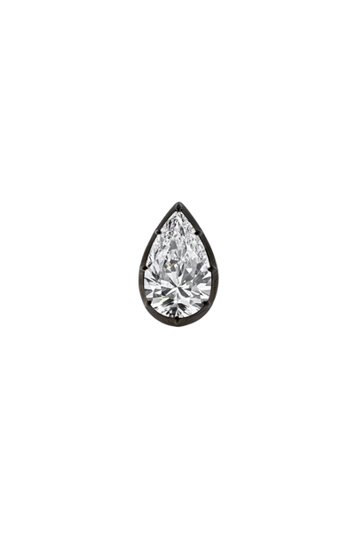 “Regency” Two-Tone Pear (1.48ct) Rose-Back Studs Diamond