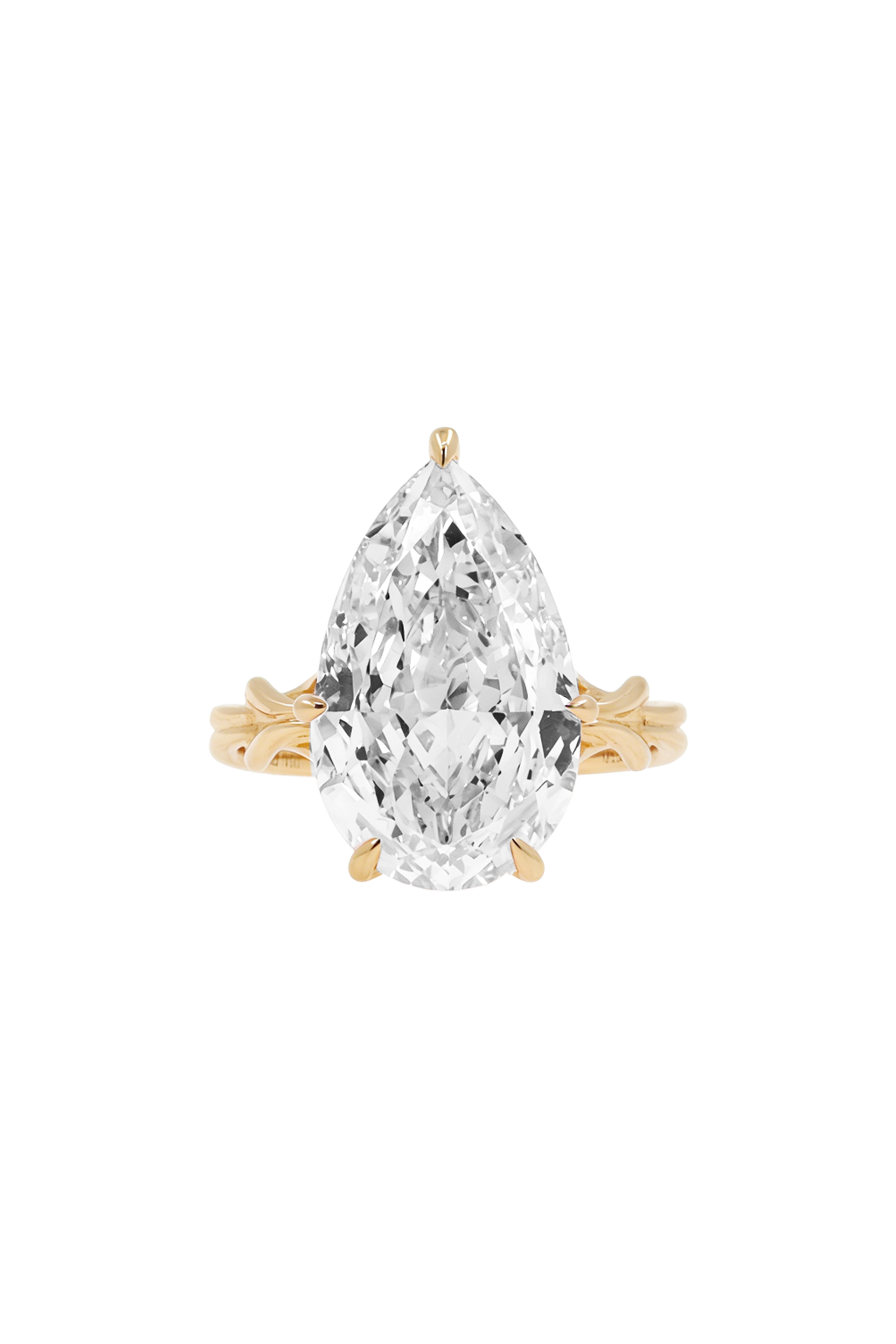 Pear Diamond "Silk" Ring