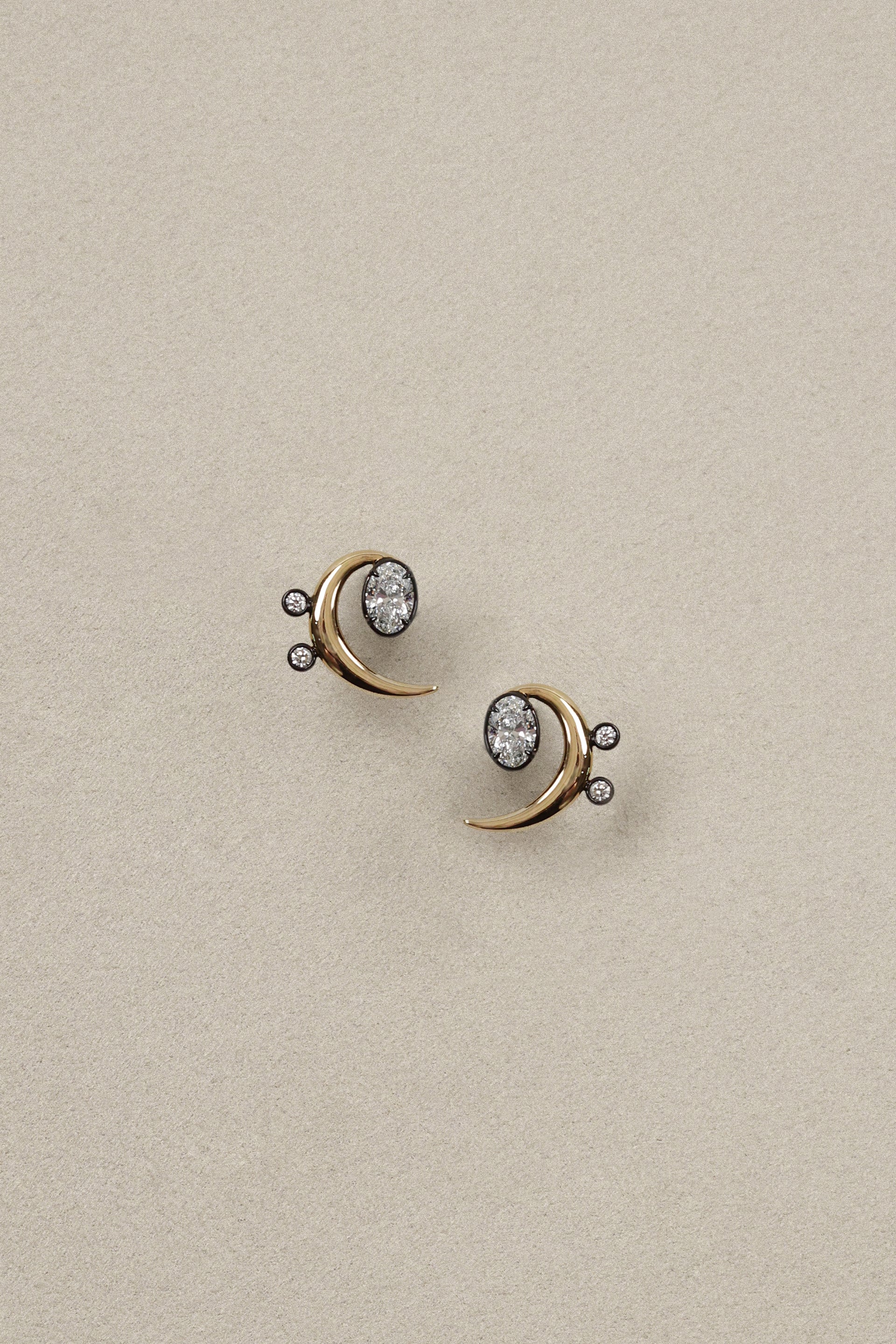 "MFE" Two-Tone Bass Earrings