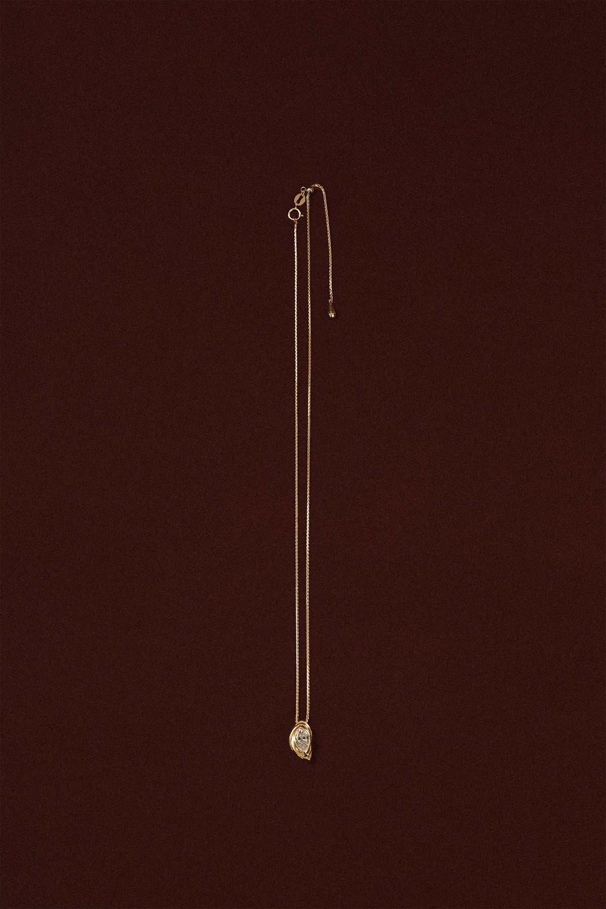 “Third Eye” 18k Diamond Pendant Necklace