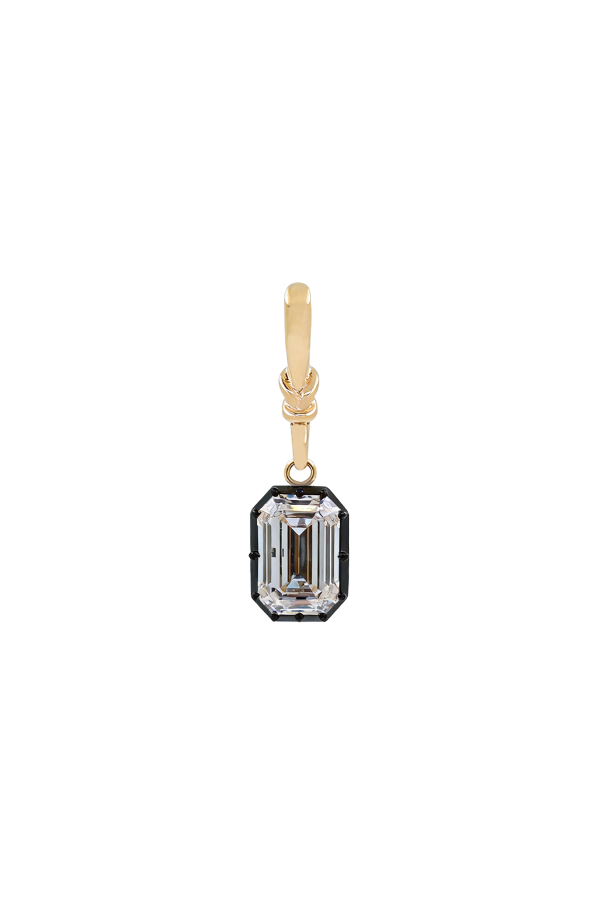 "Silk" Rose-Back Emearld Diamond Necklace