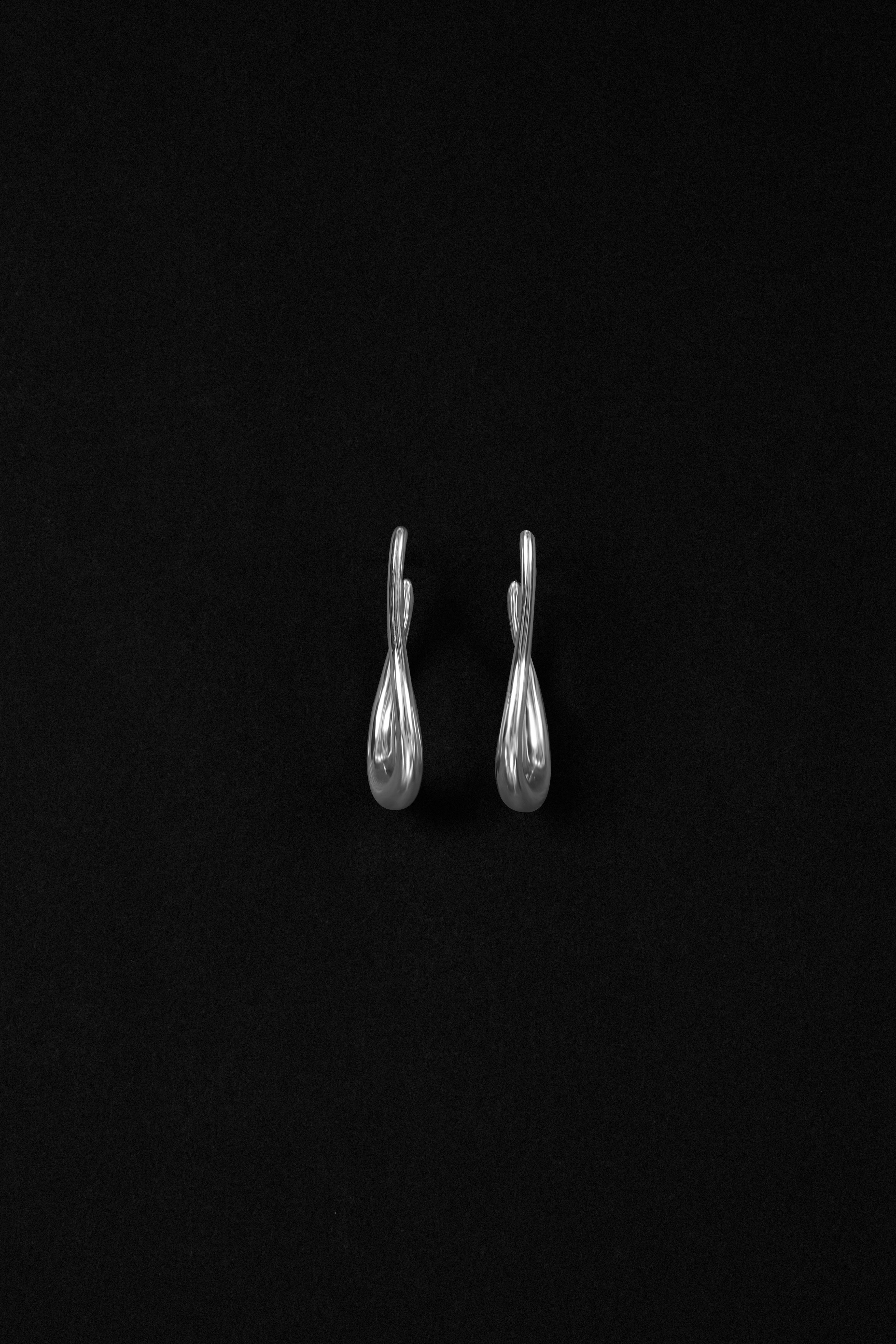 "Siren" Silver Beckon Earrings